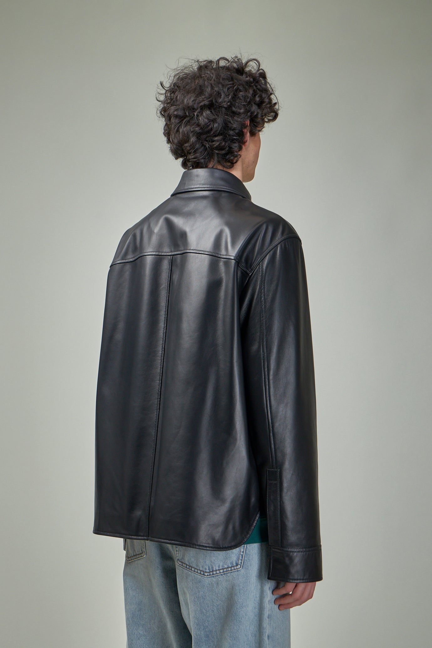 Overshirt in Nappa Calfskin