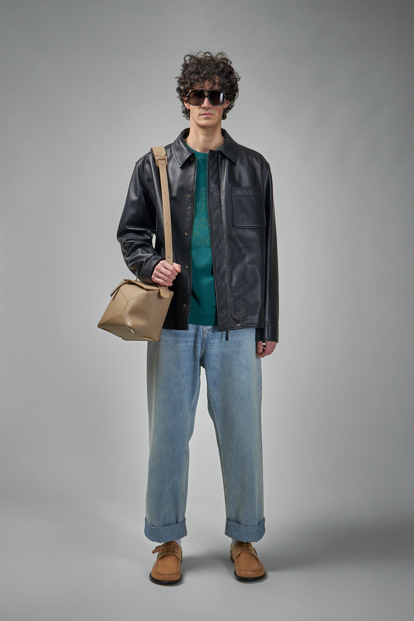 Overshirt aus Nappa-Kalbsleder