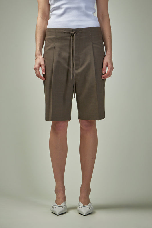 String Summer Wool Short Trousers