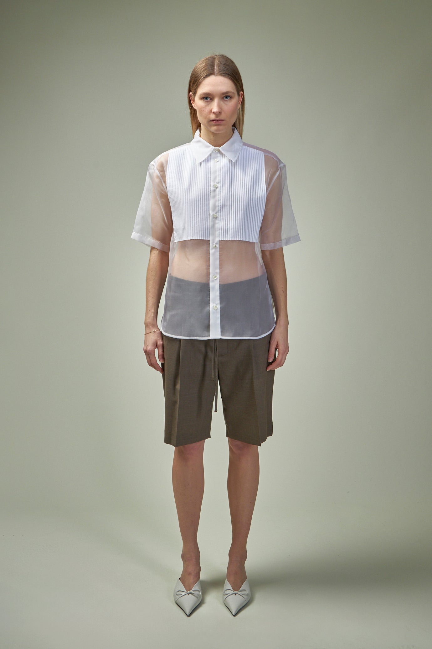 String Summer Wool Short Trousers