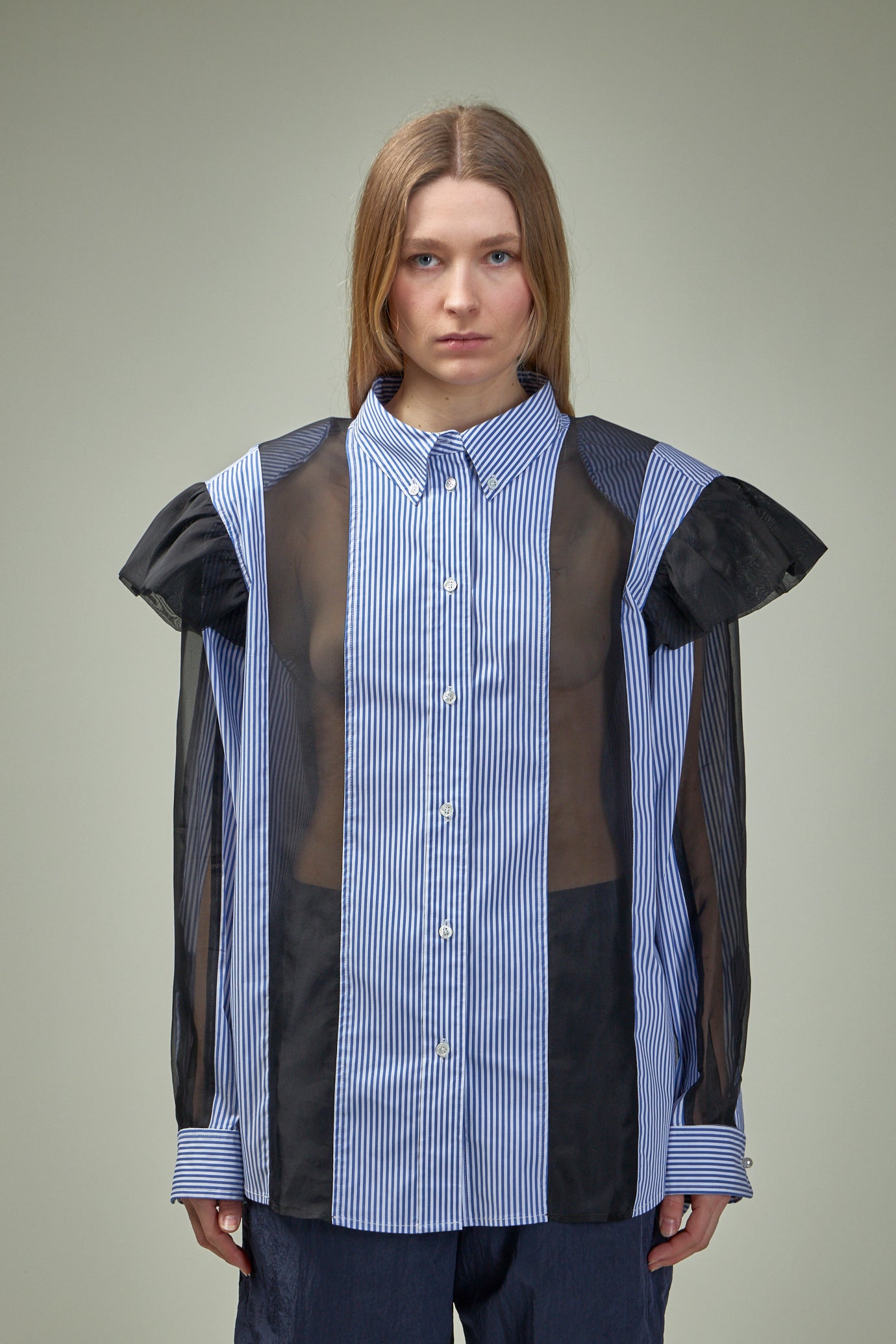 Ralf Ruffled Sliced Oversized Shirt