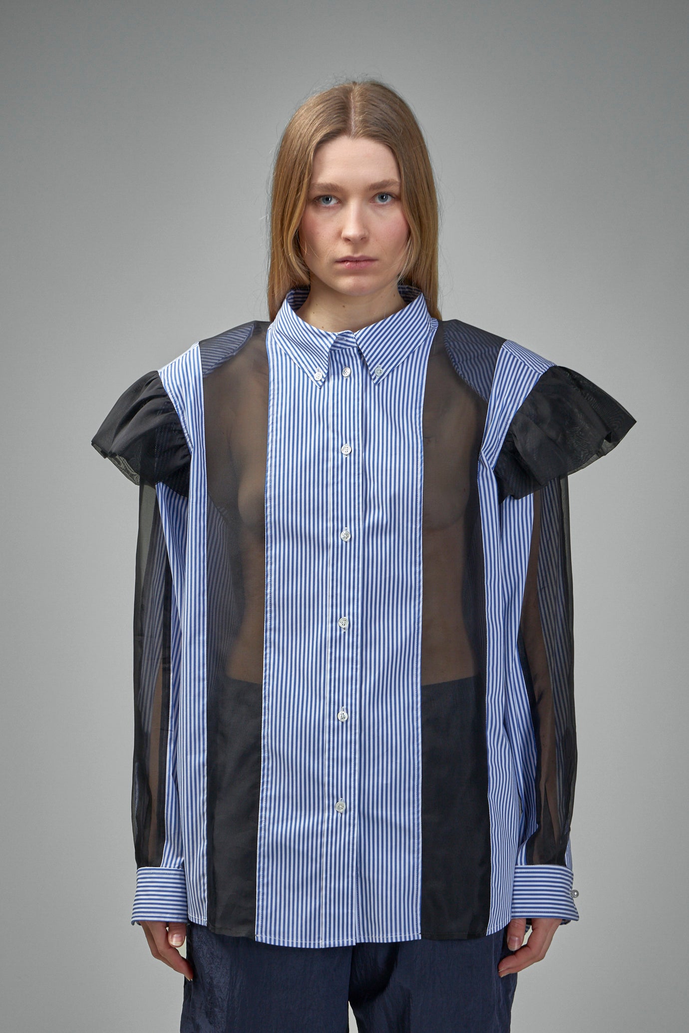 Ralf Ruffled Sliced Oversized Shirt