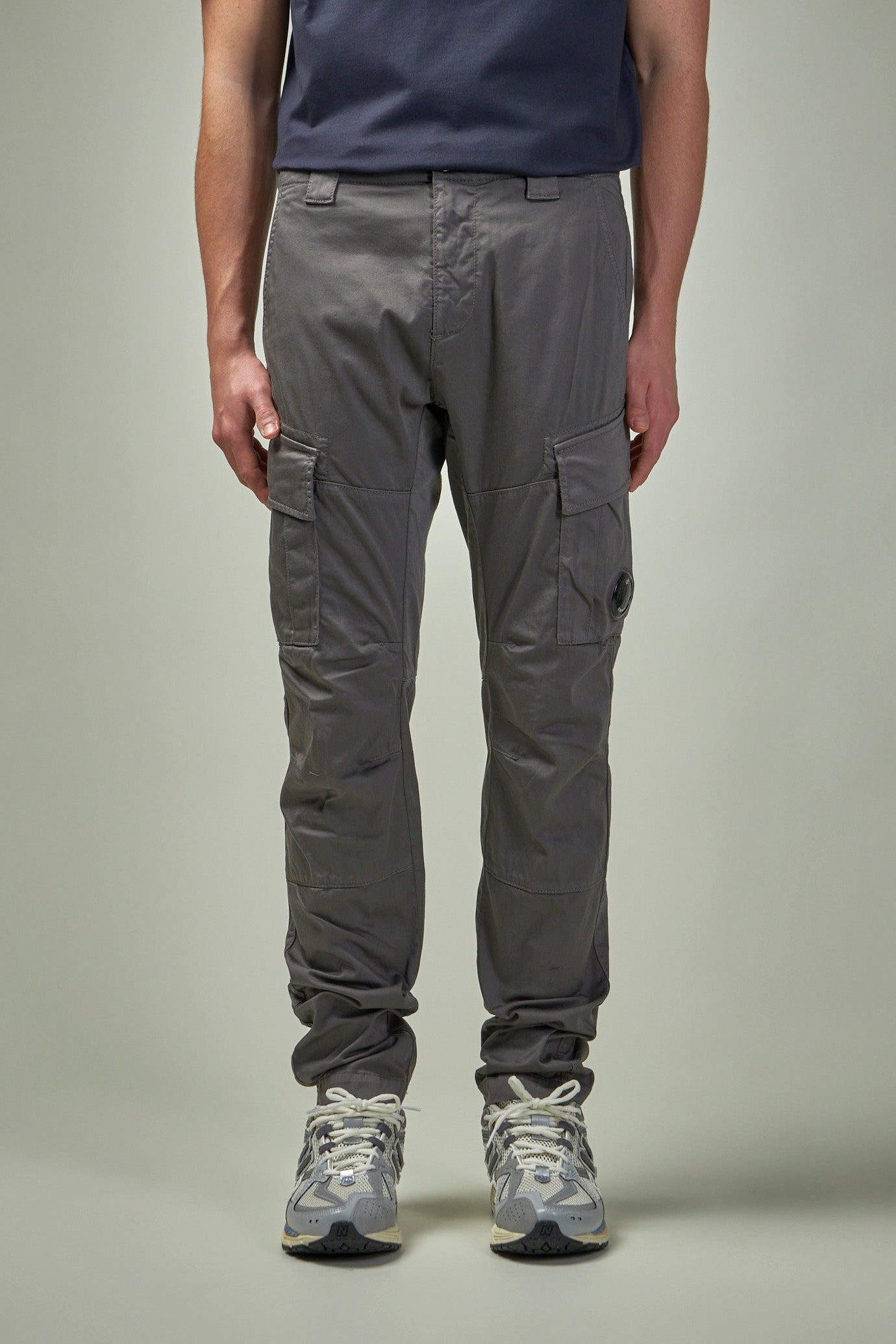 Stretch Sateen Cargo Lens Pants