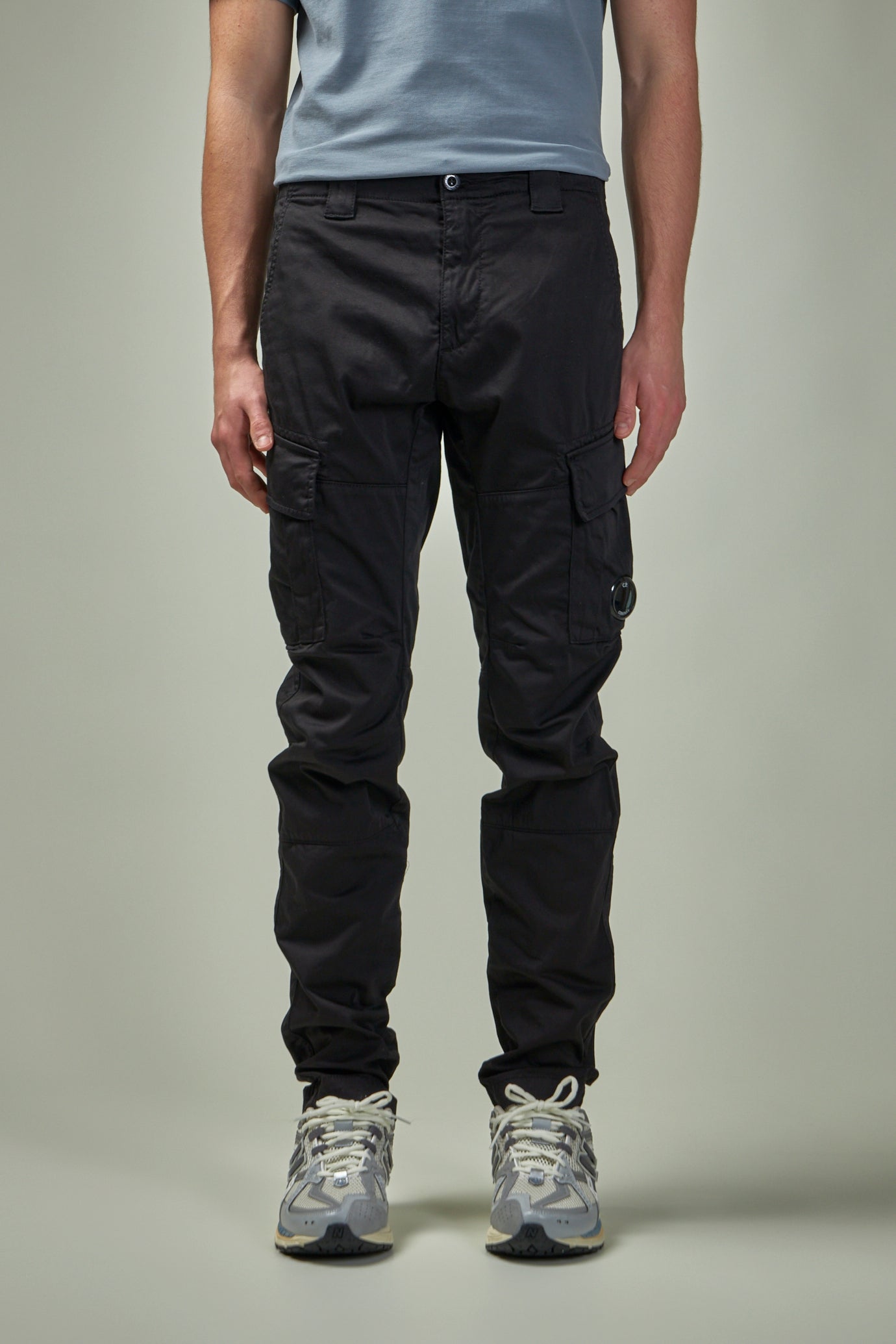 Stretch Sateen Cargo Lens Pants