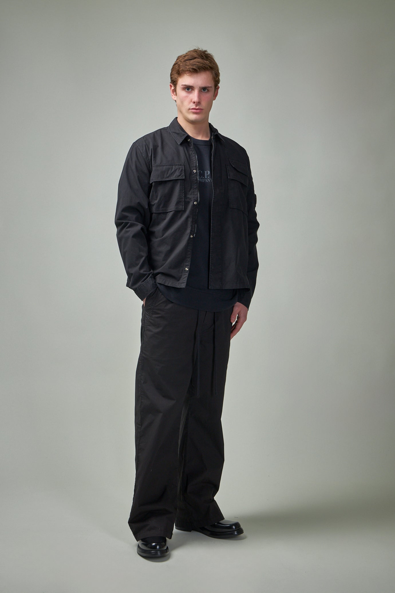 Organic Gabardine Full Zip Overshirt