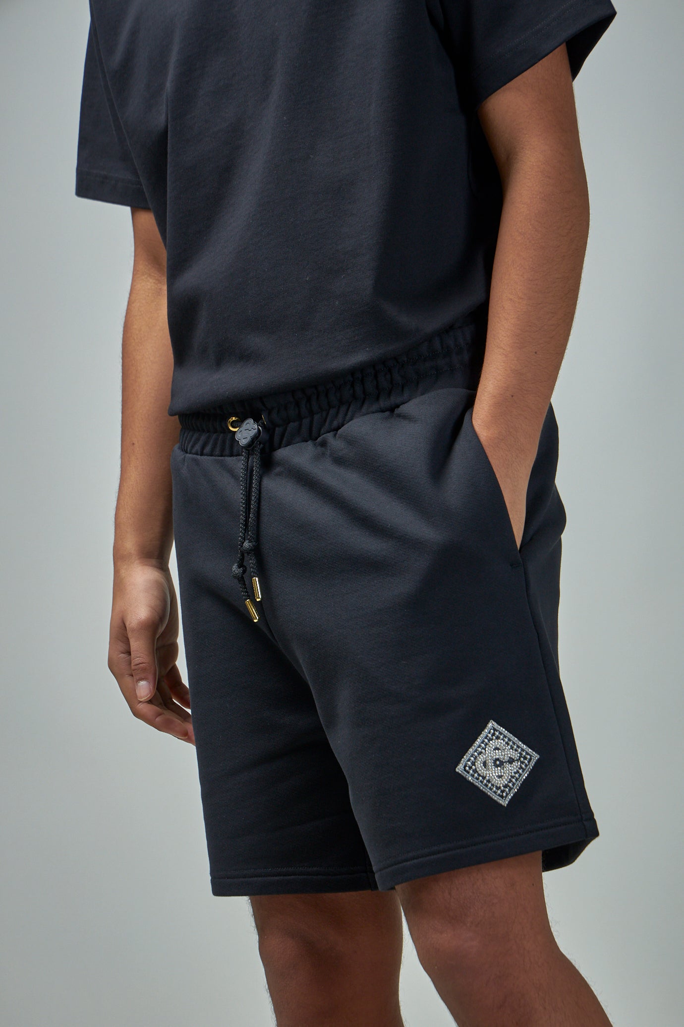 Pearl Diamond CC Patch Sweatshorts