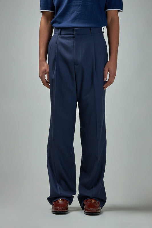 Front Pleat Trousers Fine Twill Tailoring