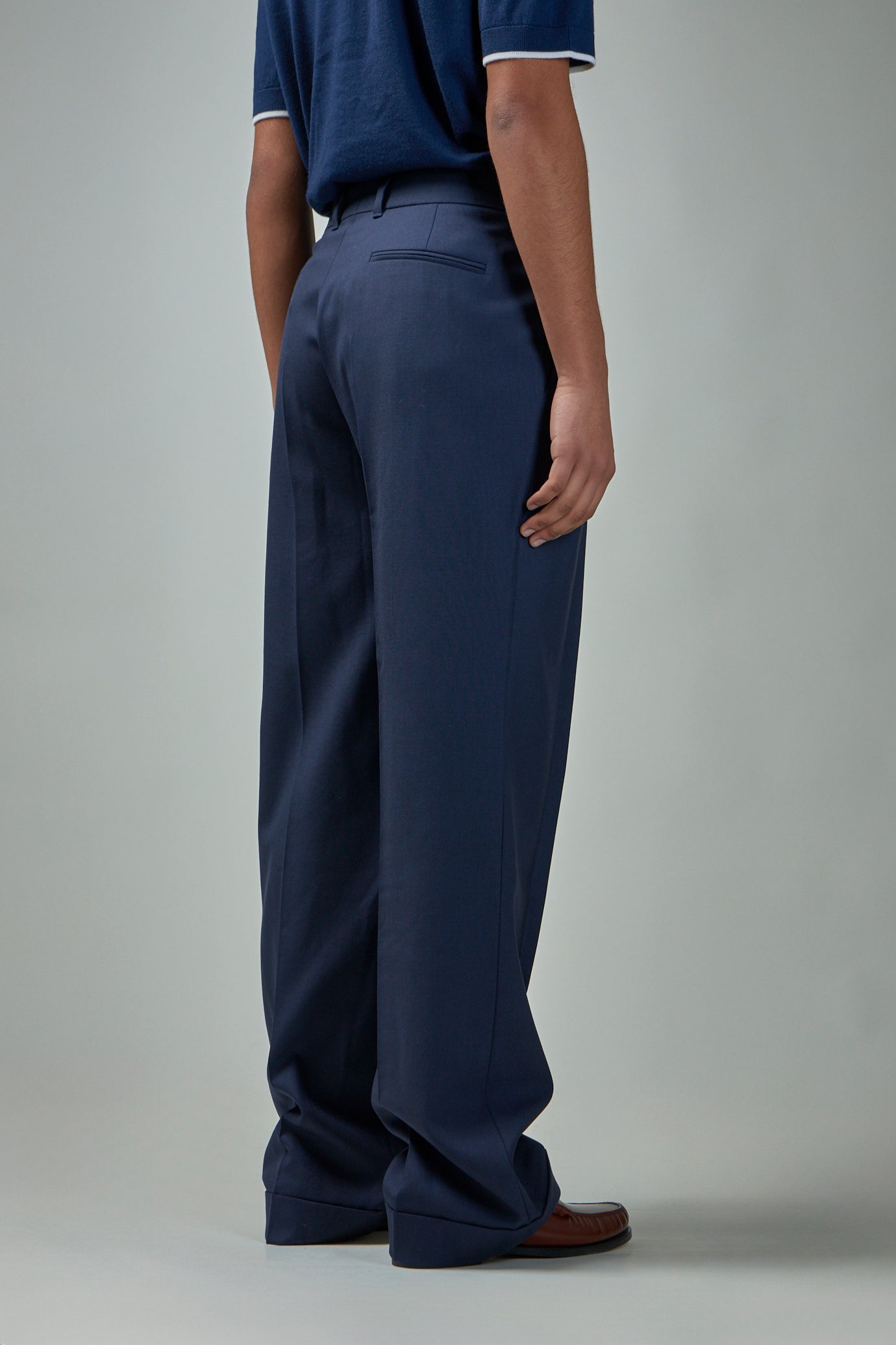 Front Pleat Trousers Fine Twill Tailoring