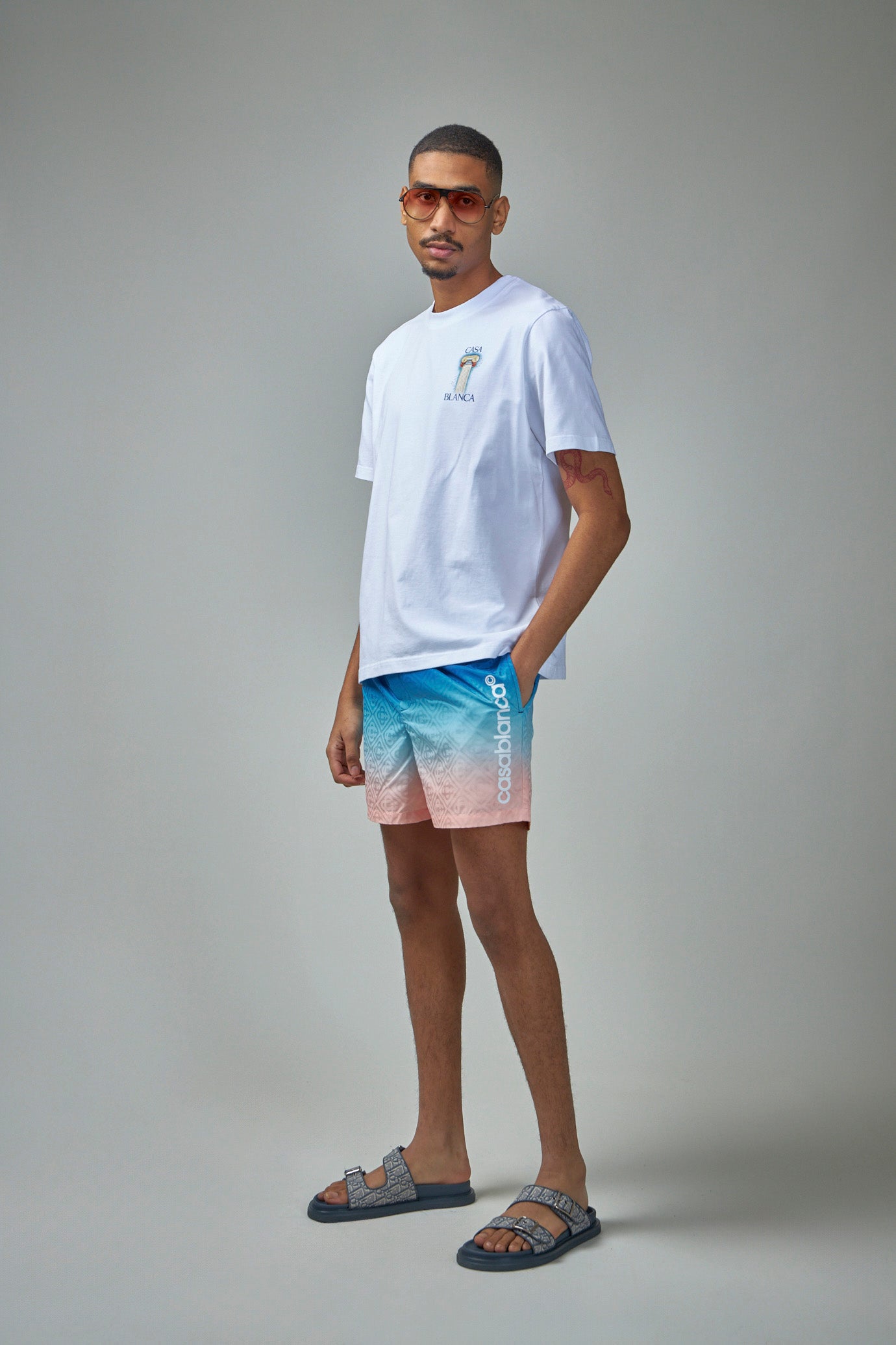 Logo Jacquard Swim Short