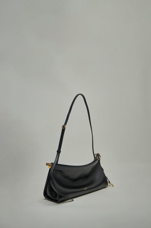 Le Click East West Medium Bag in Leather