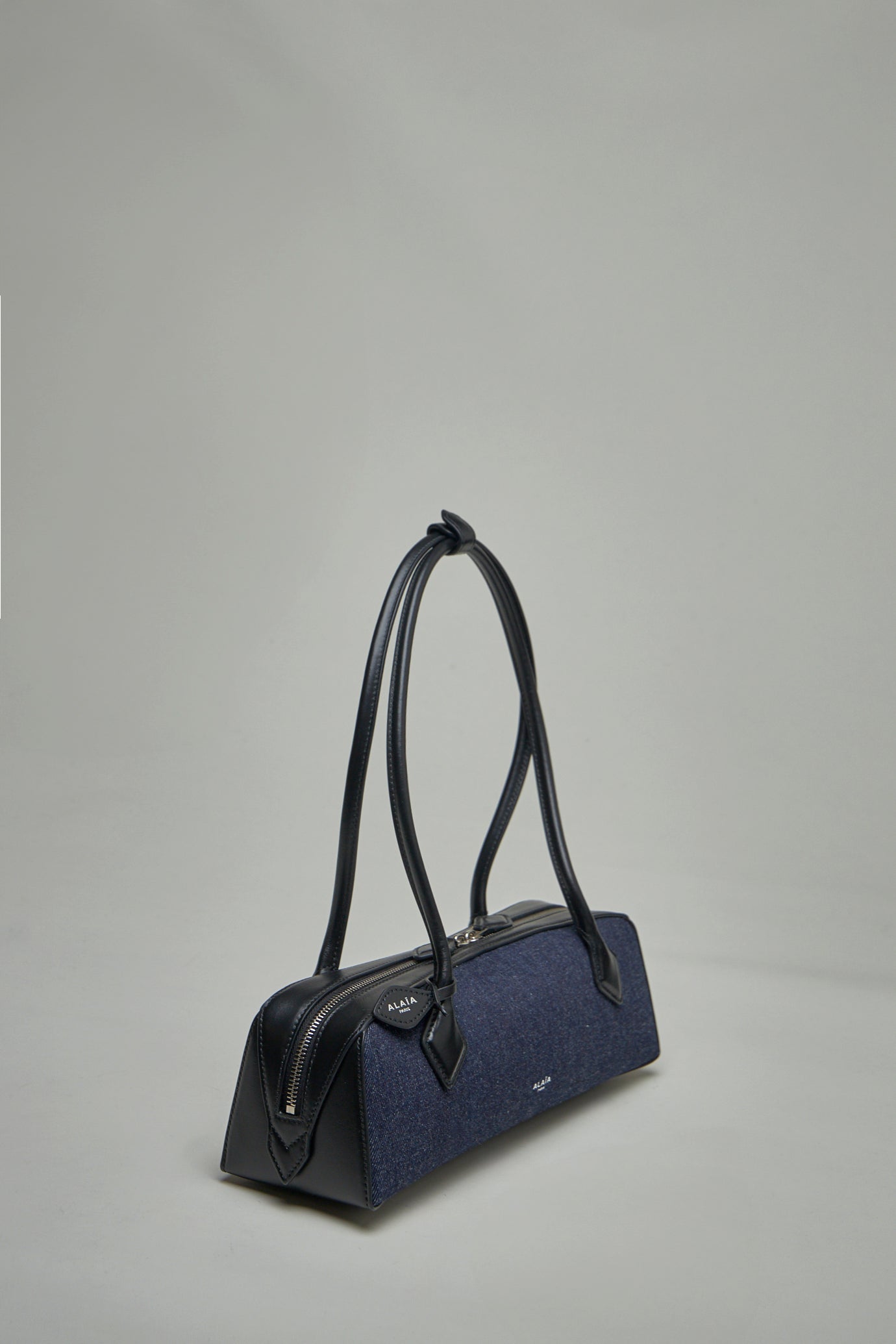 Le Teckel Medium Bag in Denim and Leather