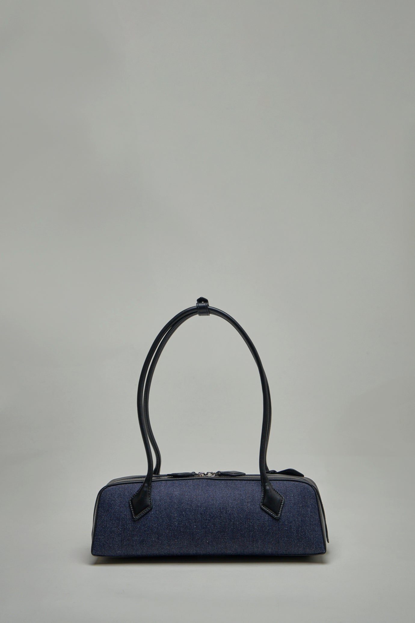 Le Teckel Medium Bag in Denim and Leather