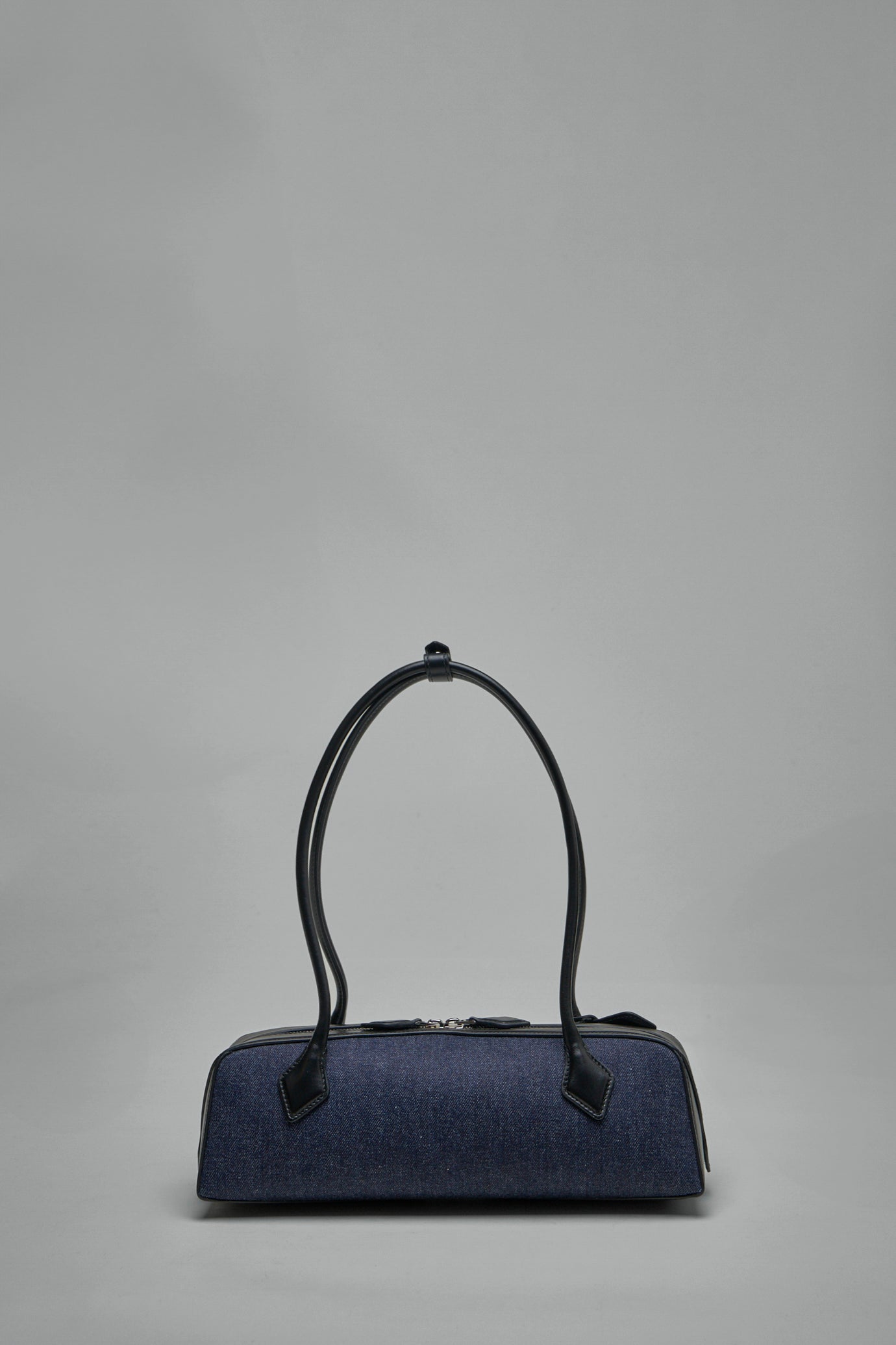 Le Teckel Medium Bag in Denim and Leather