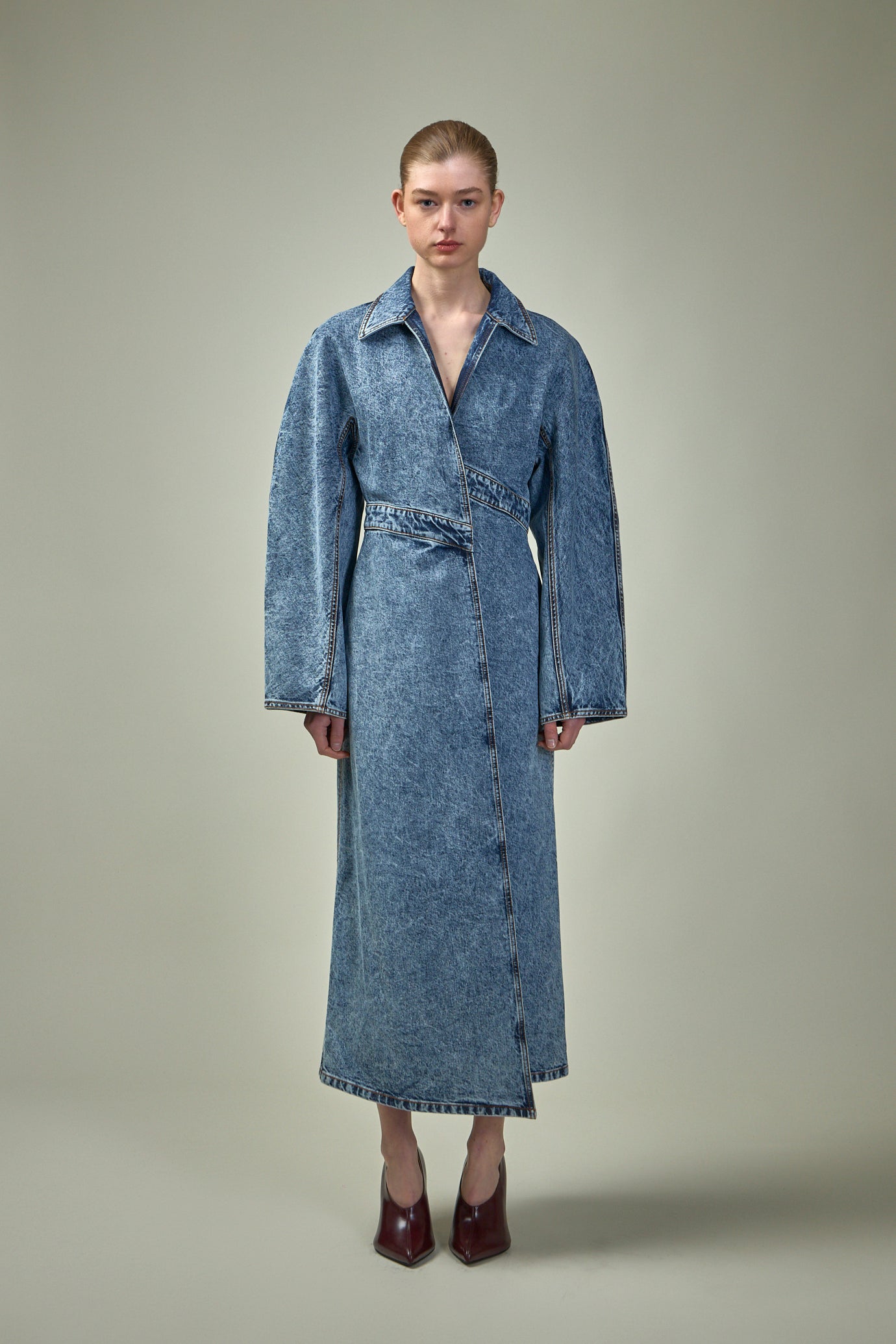 Trenches Label Alaïa Spiral Denim Trench - LABELS