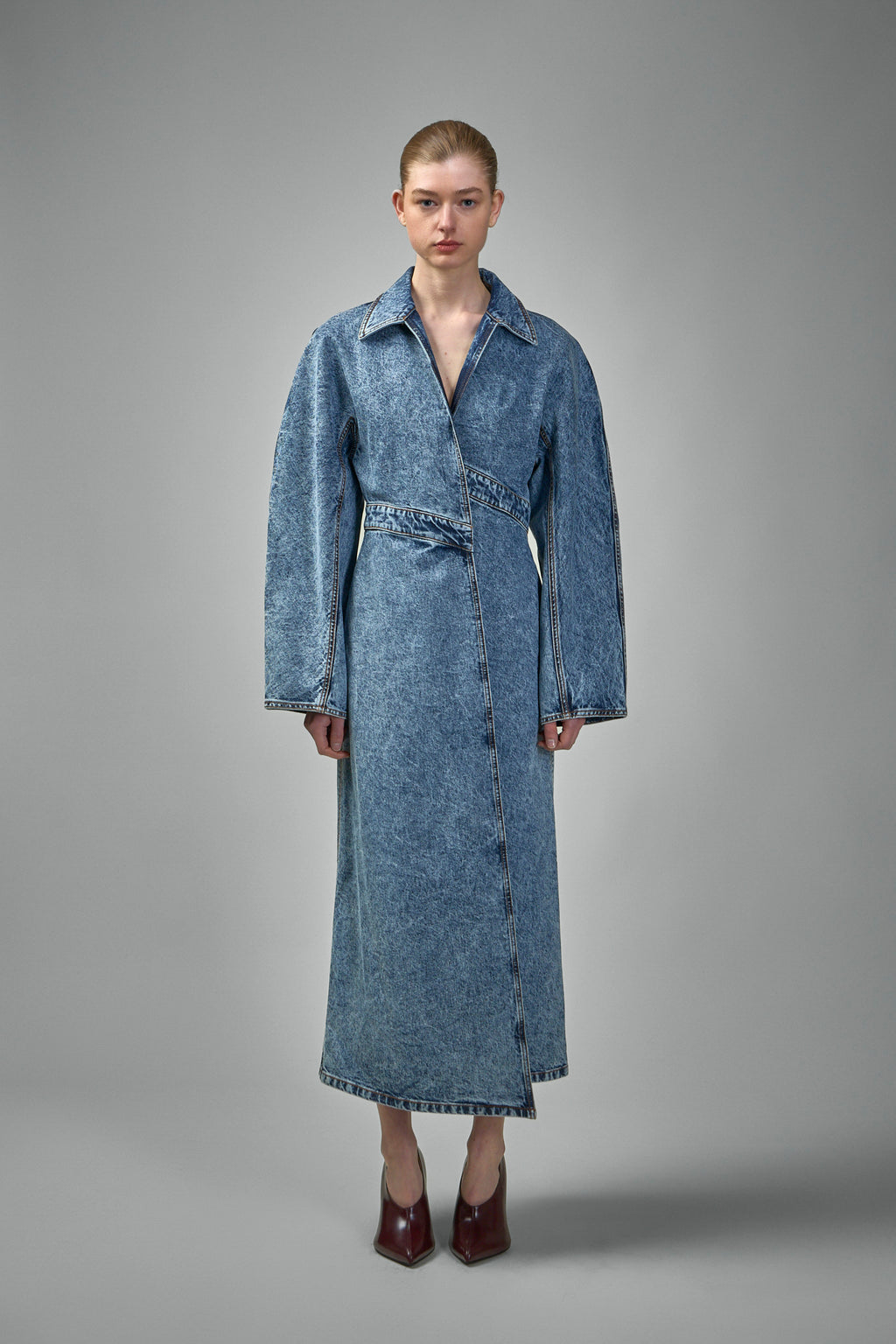 Spiral Denim Trench