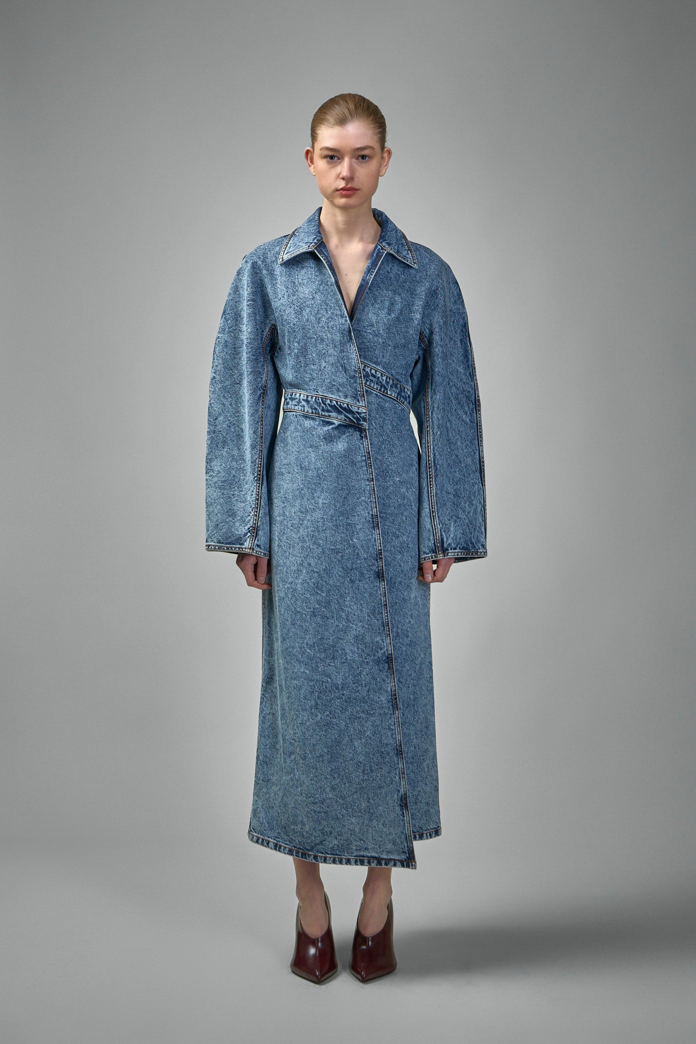 Spiral Denim Trench