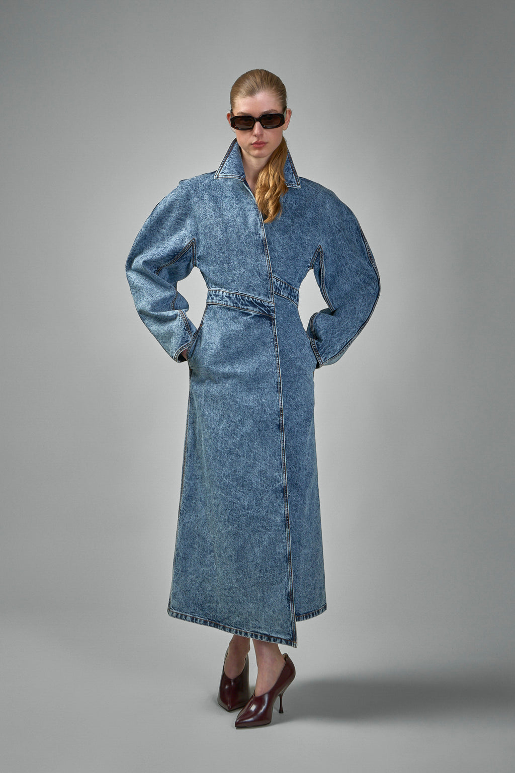 Spiral Denim Trench
