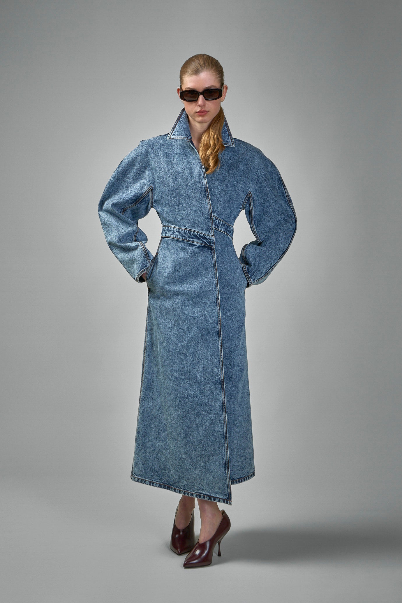 Spiral Denim Trench