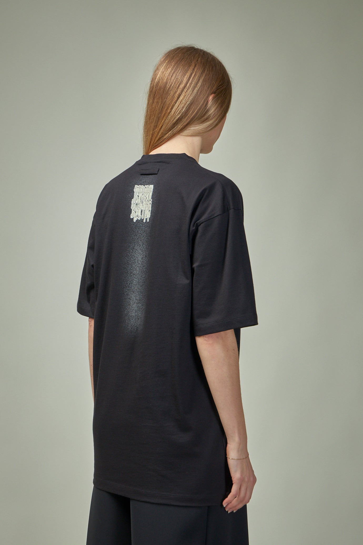 Cotton Oversized T-Shirt Printed ''Tattoo''