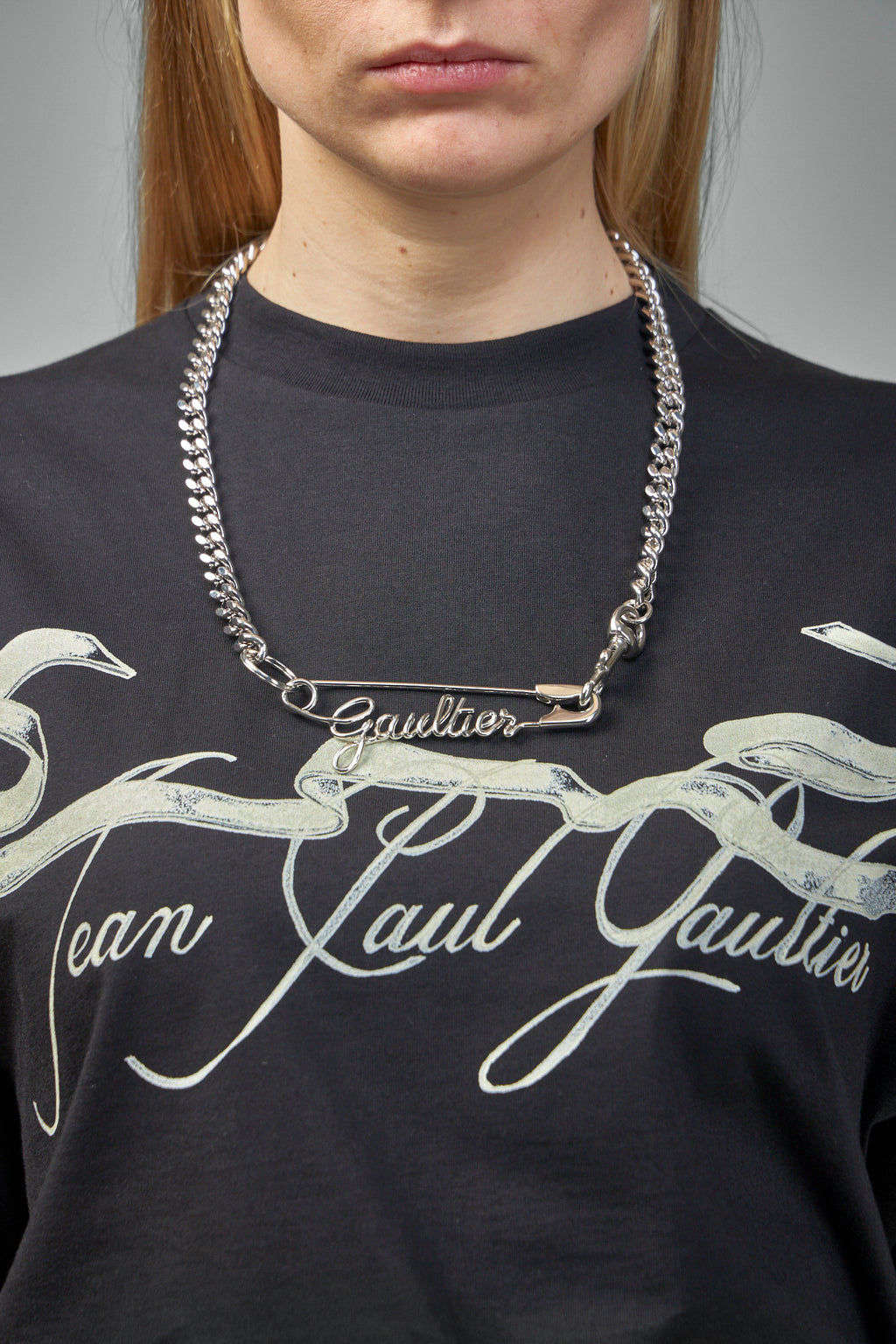 "The Gaultier Safety Pin" Necklace
