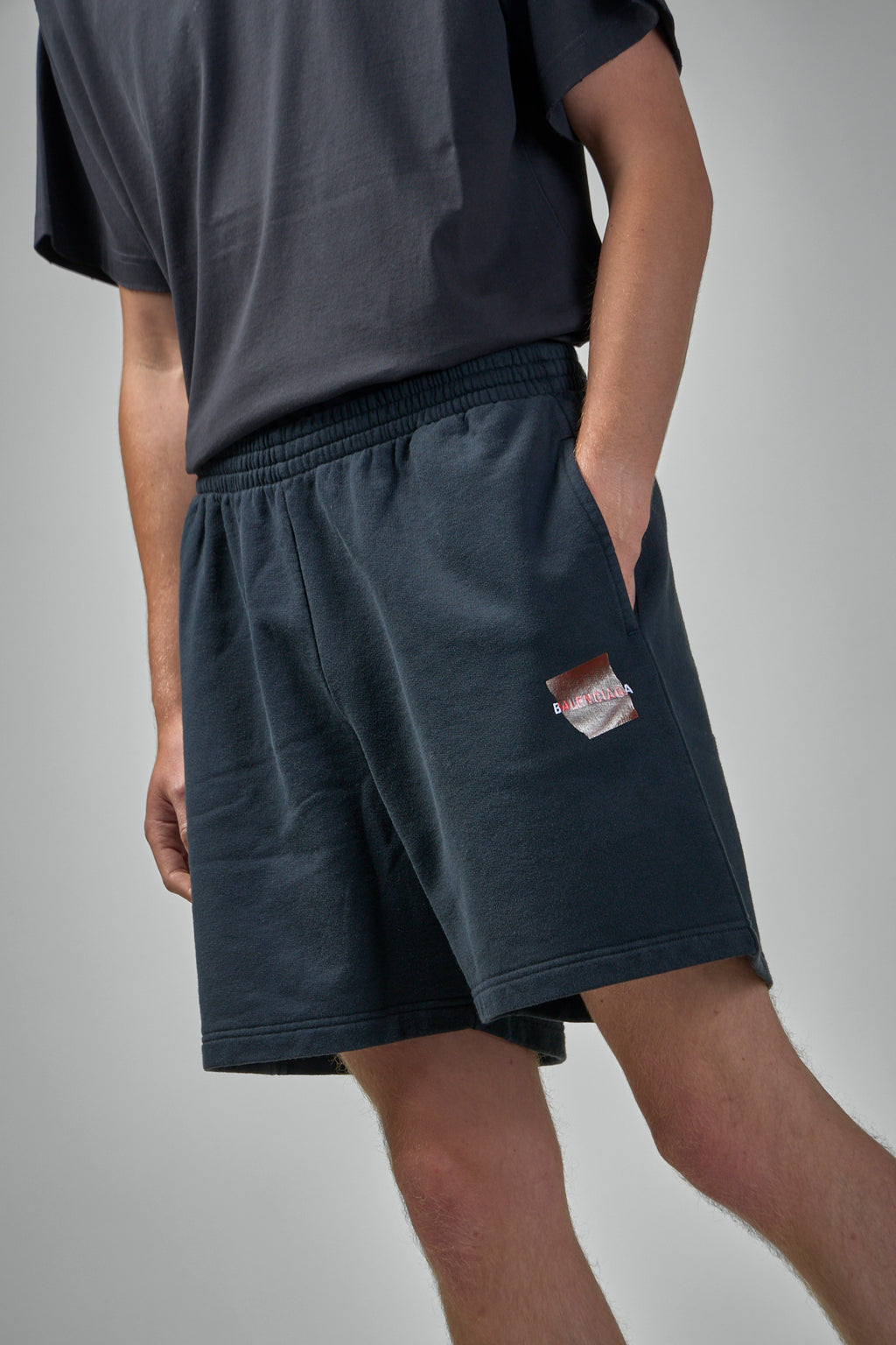 Taped Balenciaga Back Shorts