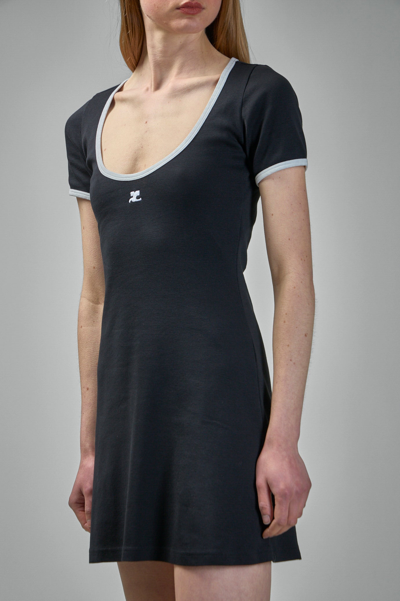 Holistic Contrast Mini Dress