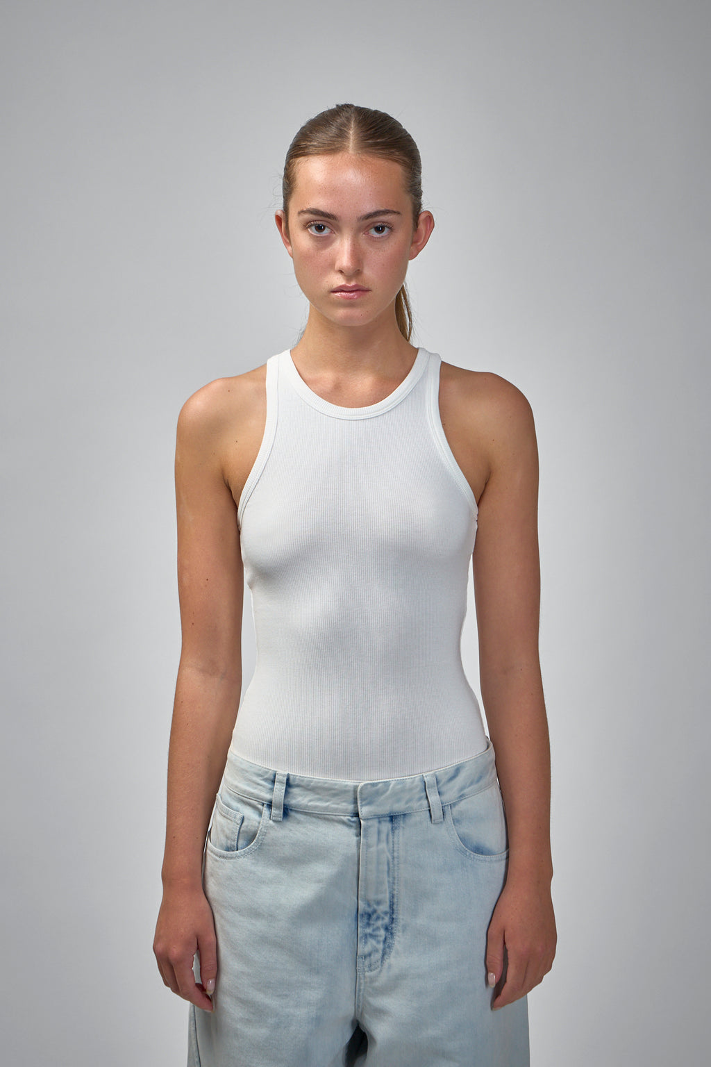 Sculpting Rib Jersey Bodysuit