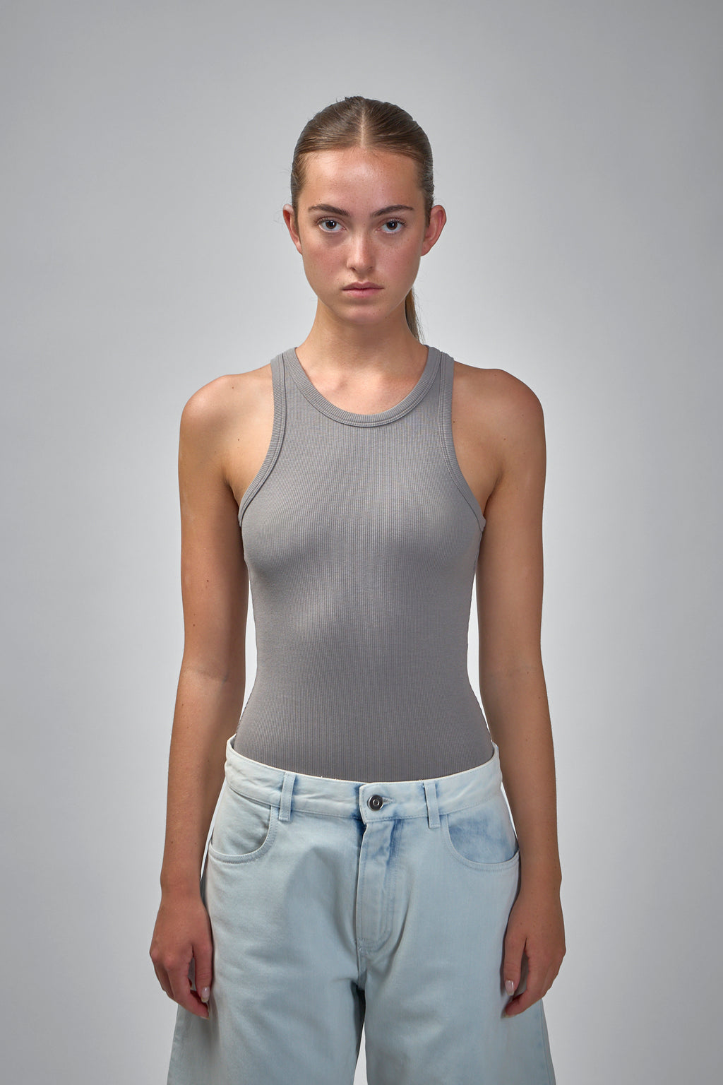 Sculpting Rib Jersey Bodysuit