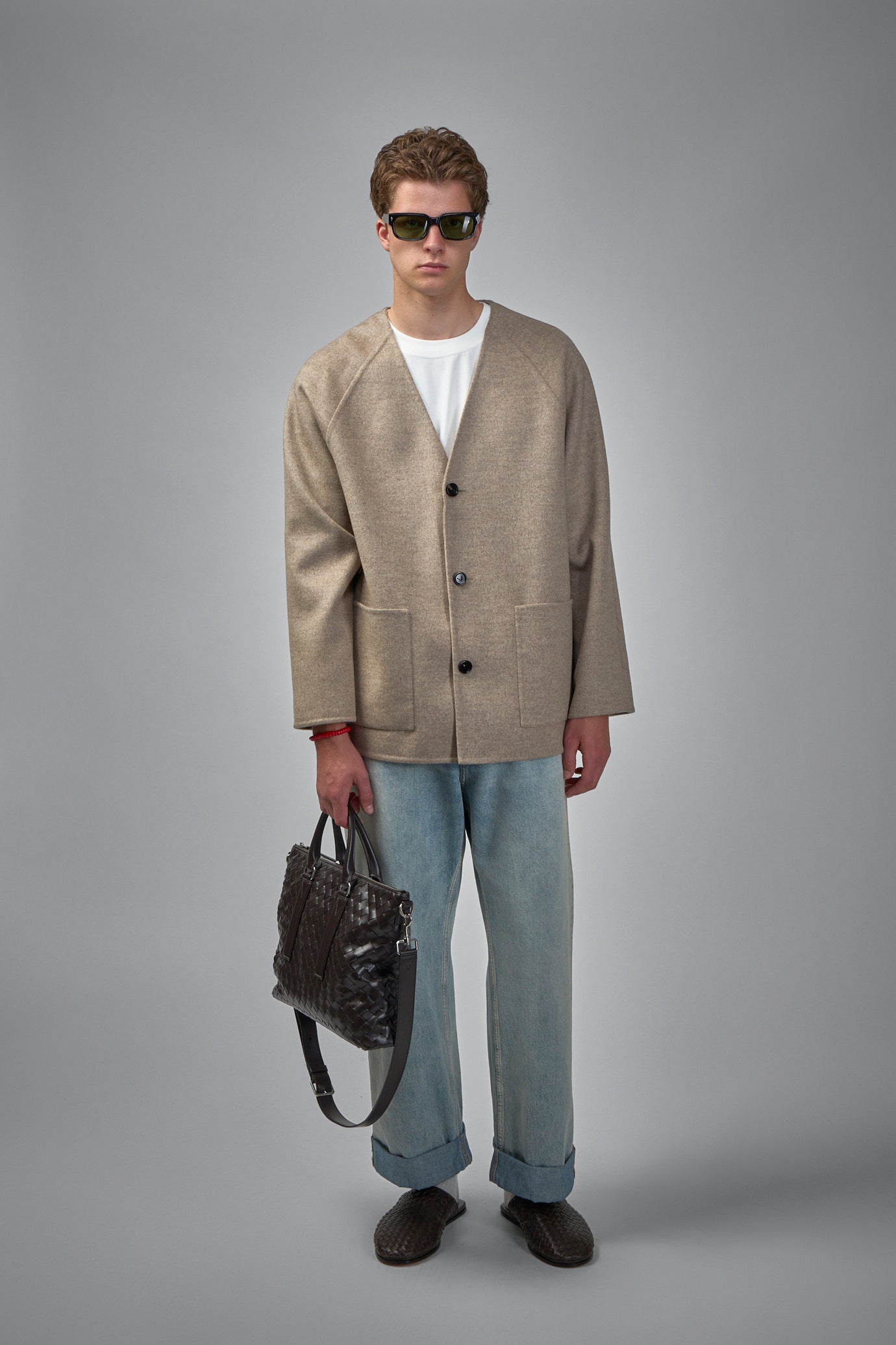 Light Double Wool And Cashmere Coat