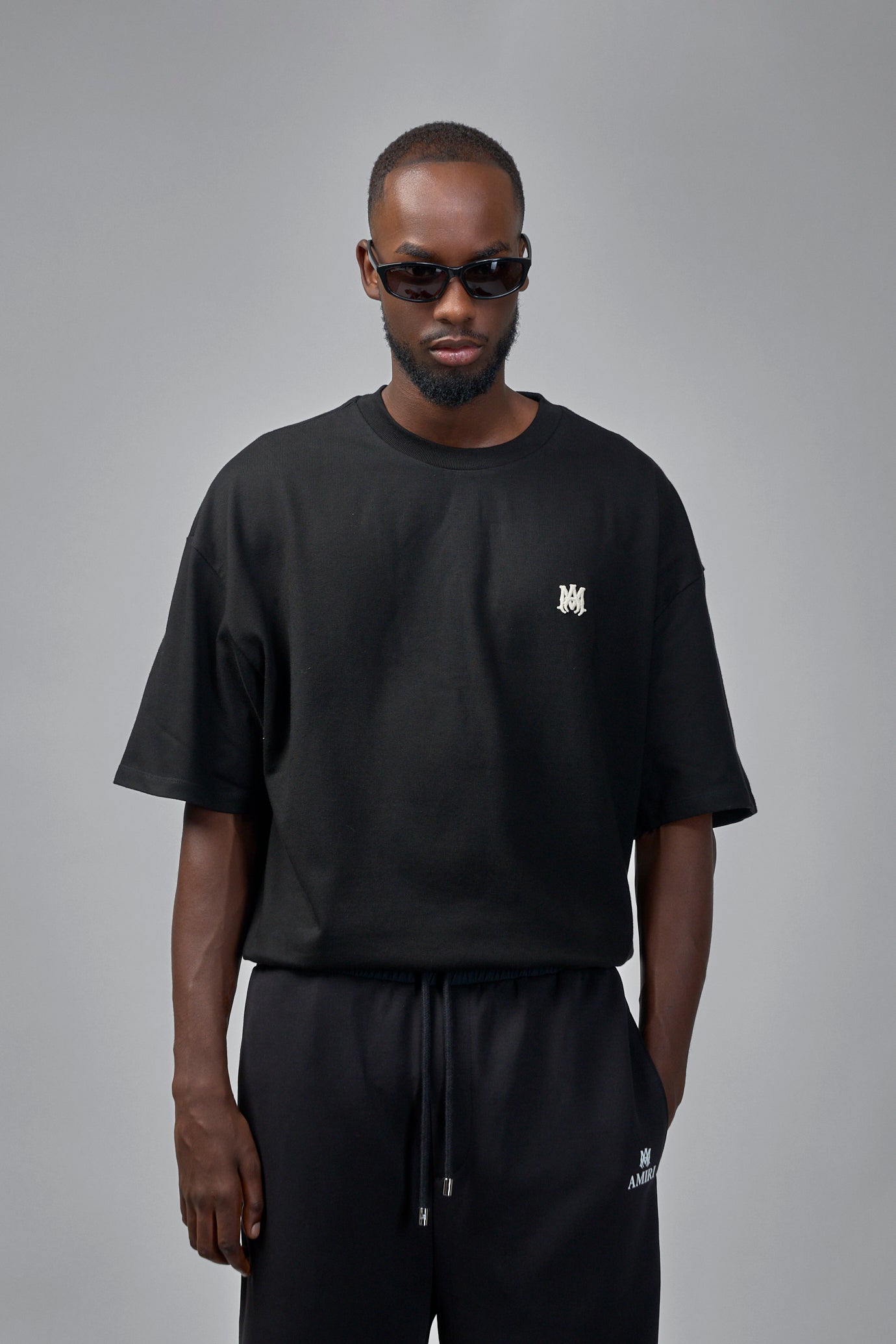 MA Skater Logo Embroidered Crewneck T-Shirt