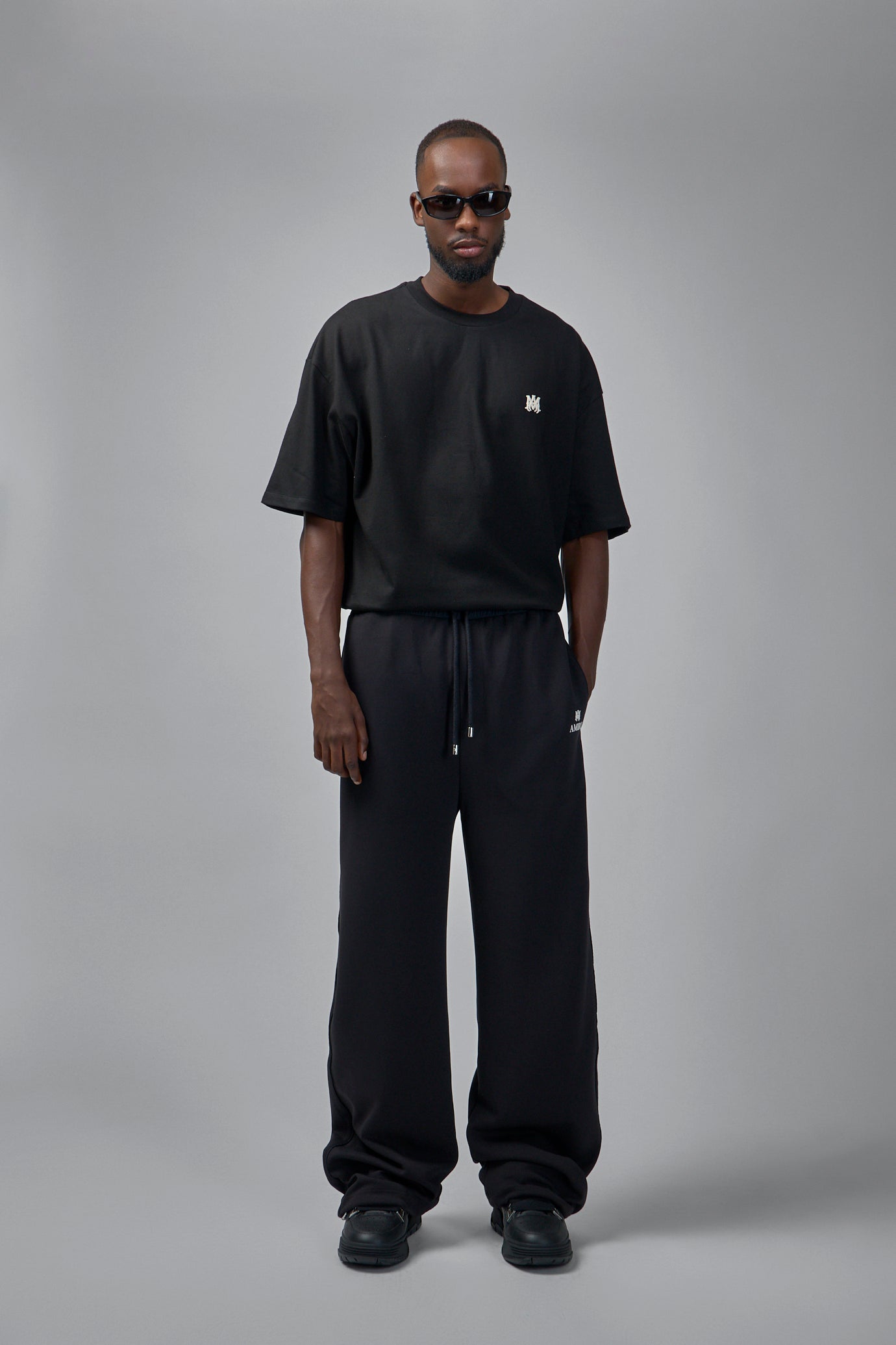 MA Skater Logo Embroidered Crewneck T-Shirt
