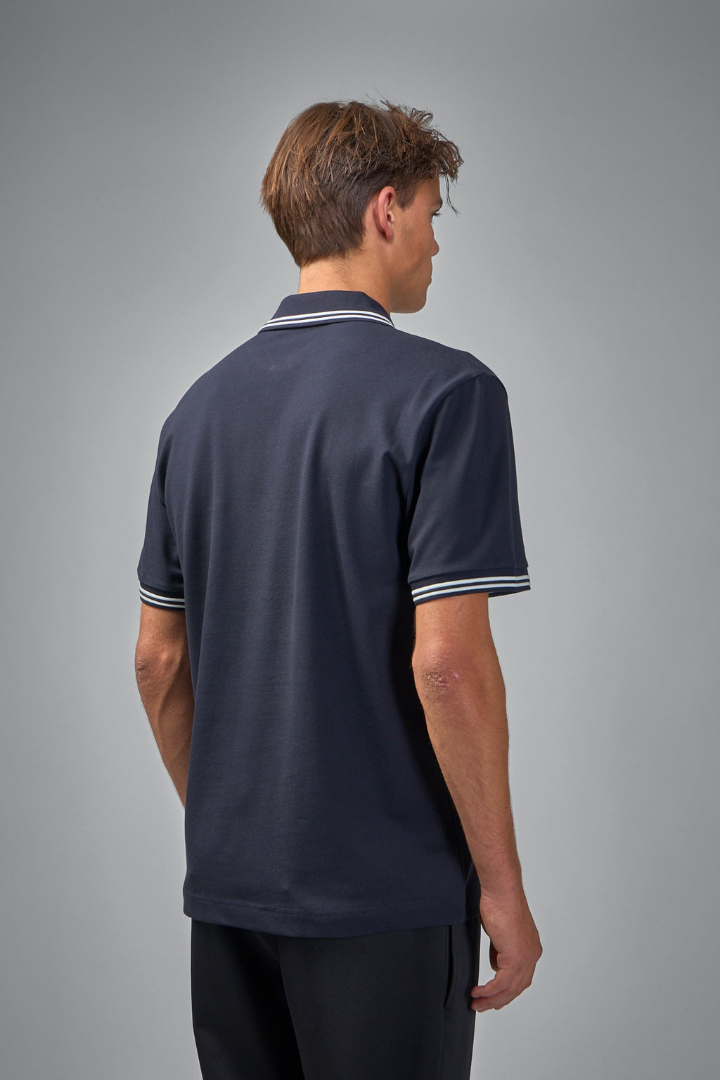 Logo Patch Cotton Piquet Polo Shirt