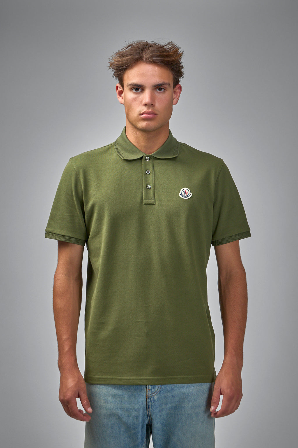 Embroidered Logo Cotton Piquet Polo Shirt