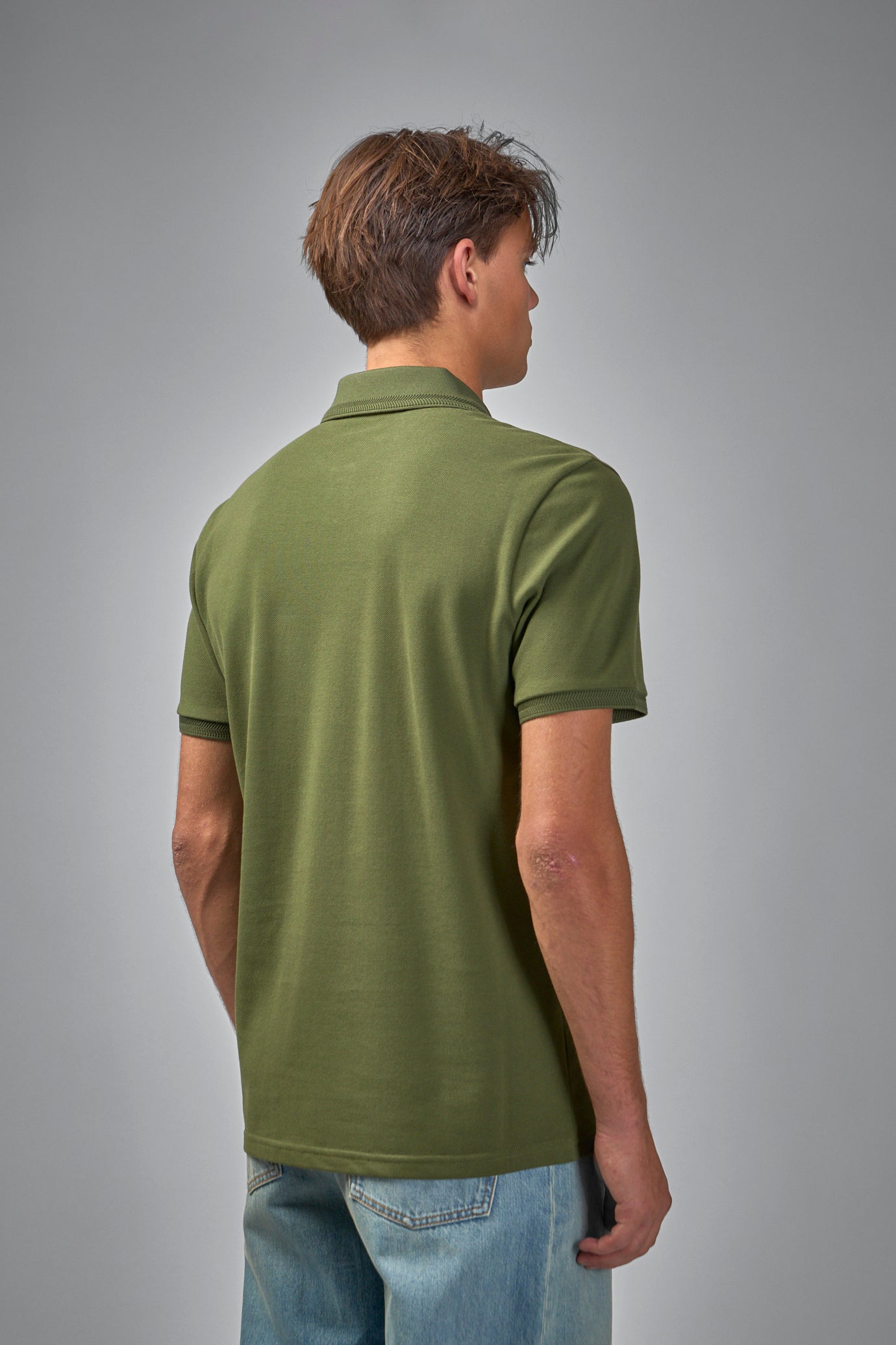 Embroidered Logo Cotton Piquet Polo Shirt