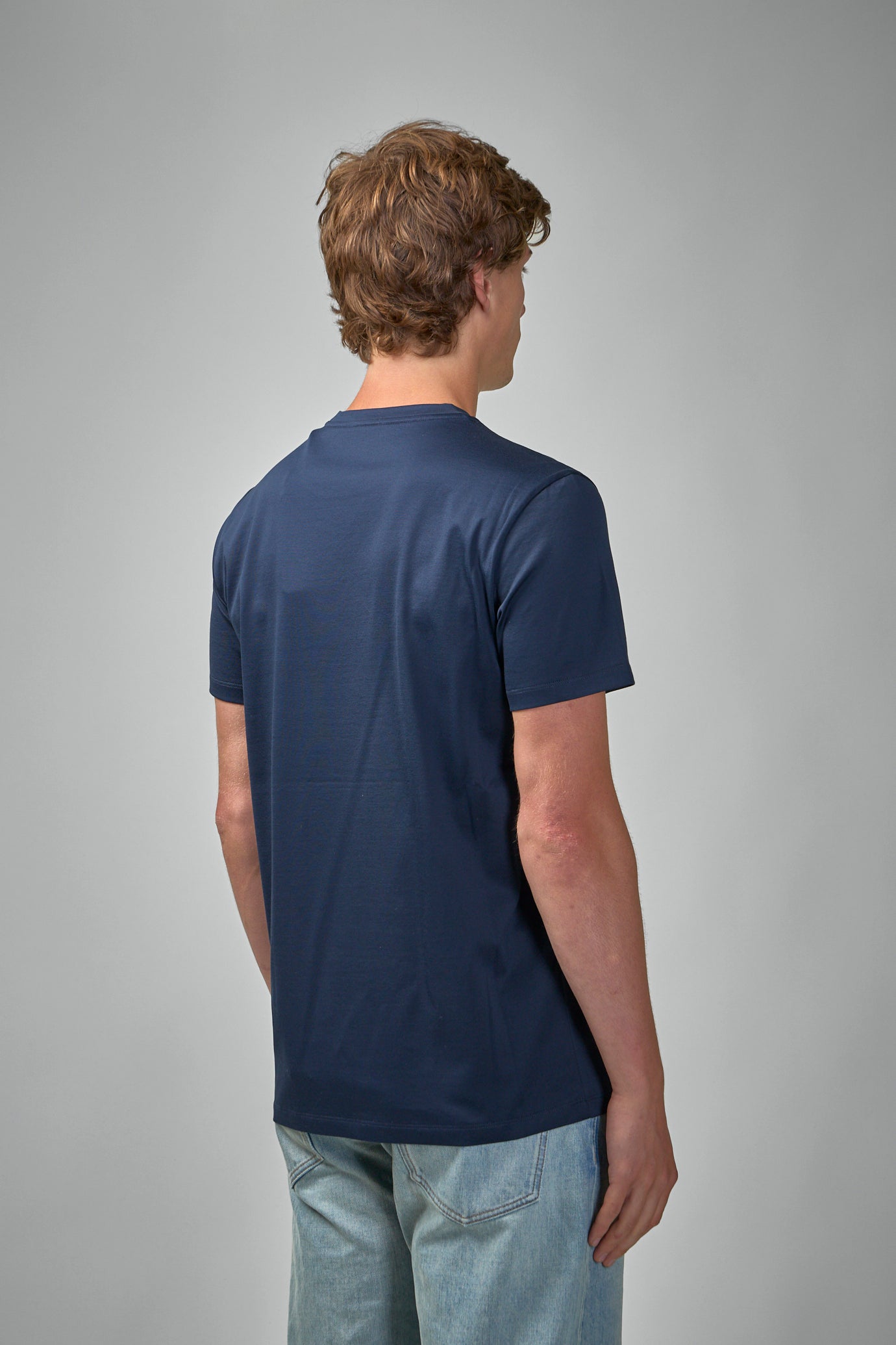 Double Logo Patch Cotton T-Shirt