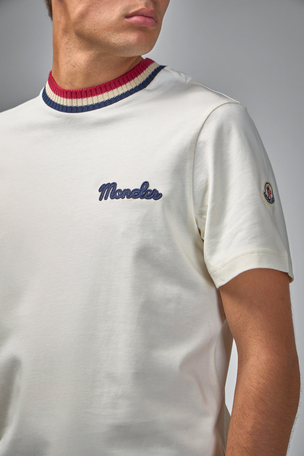 Embroidered Logo Cotton T-Shirt