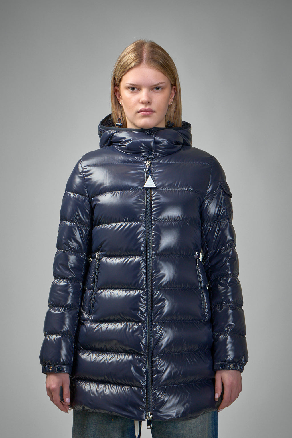 Courcelles Hooded Mid-Length Down Jacket