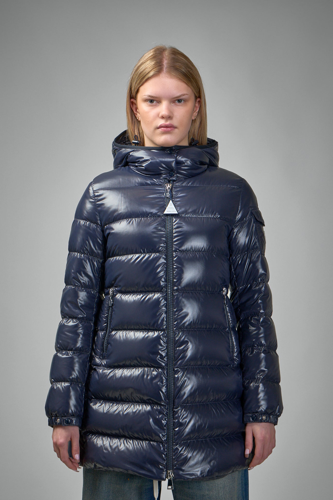 Courcelles Hooded Mid-Length Down Jacket