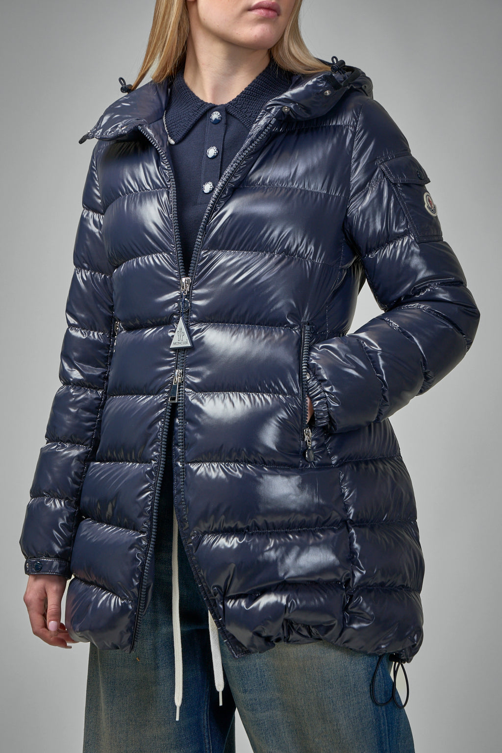 Courcelles Hooded Mid-Length Down Jacket