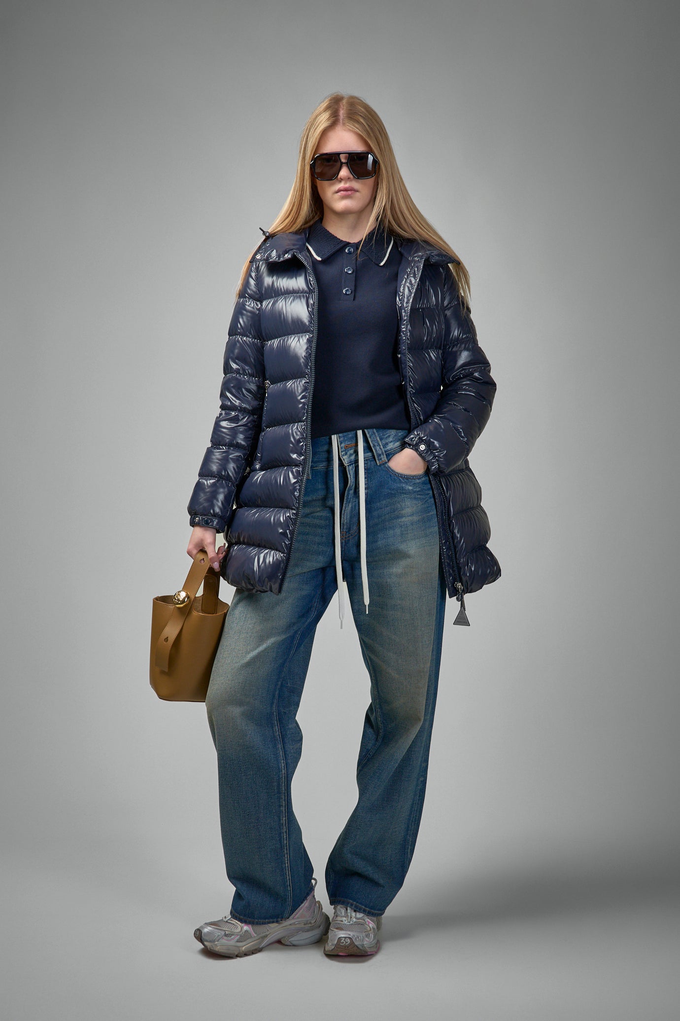 Courcelles Hooded Mid-Length Down Jacket