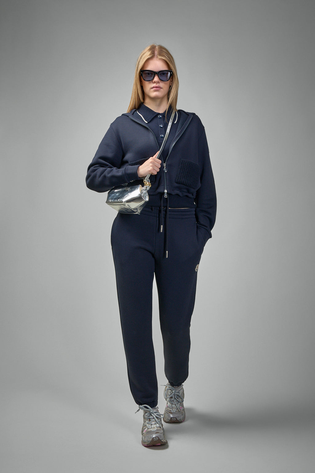 Logo Patch Cotton Track Pants