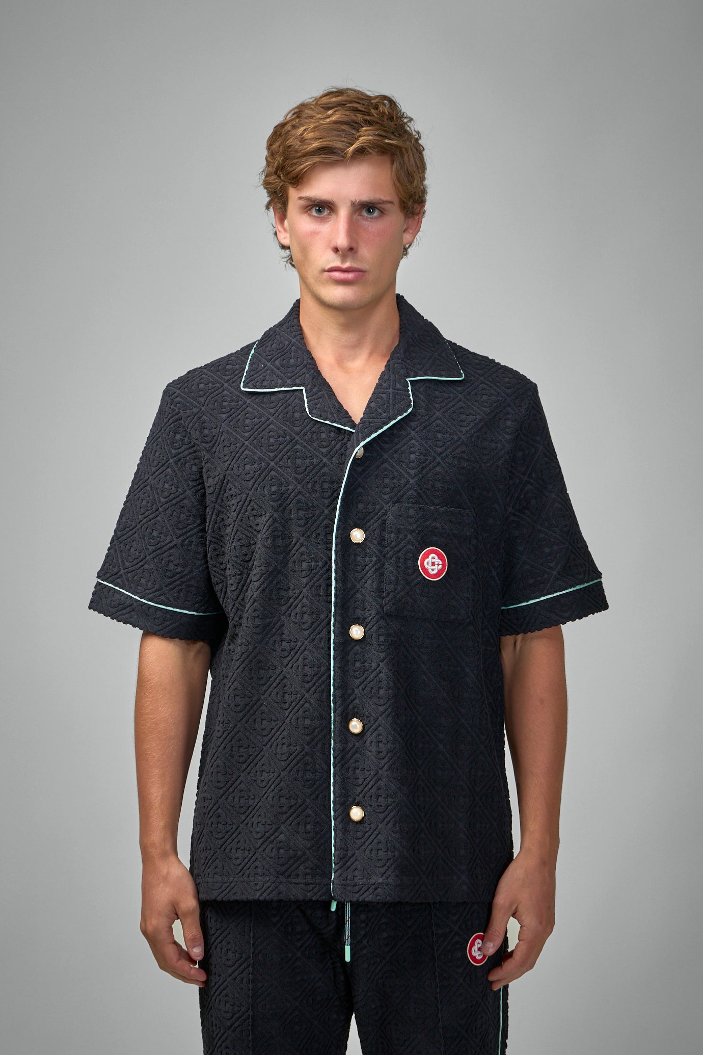 Mens Towelling Monogram Shirt