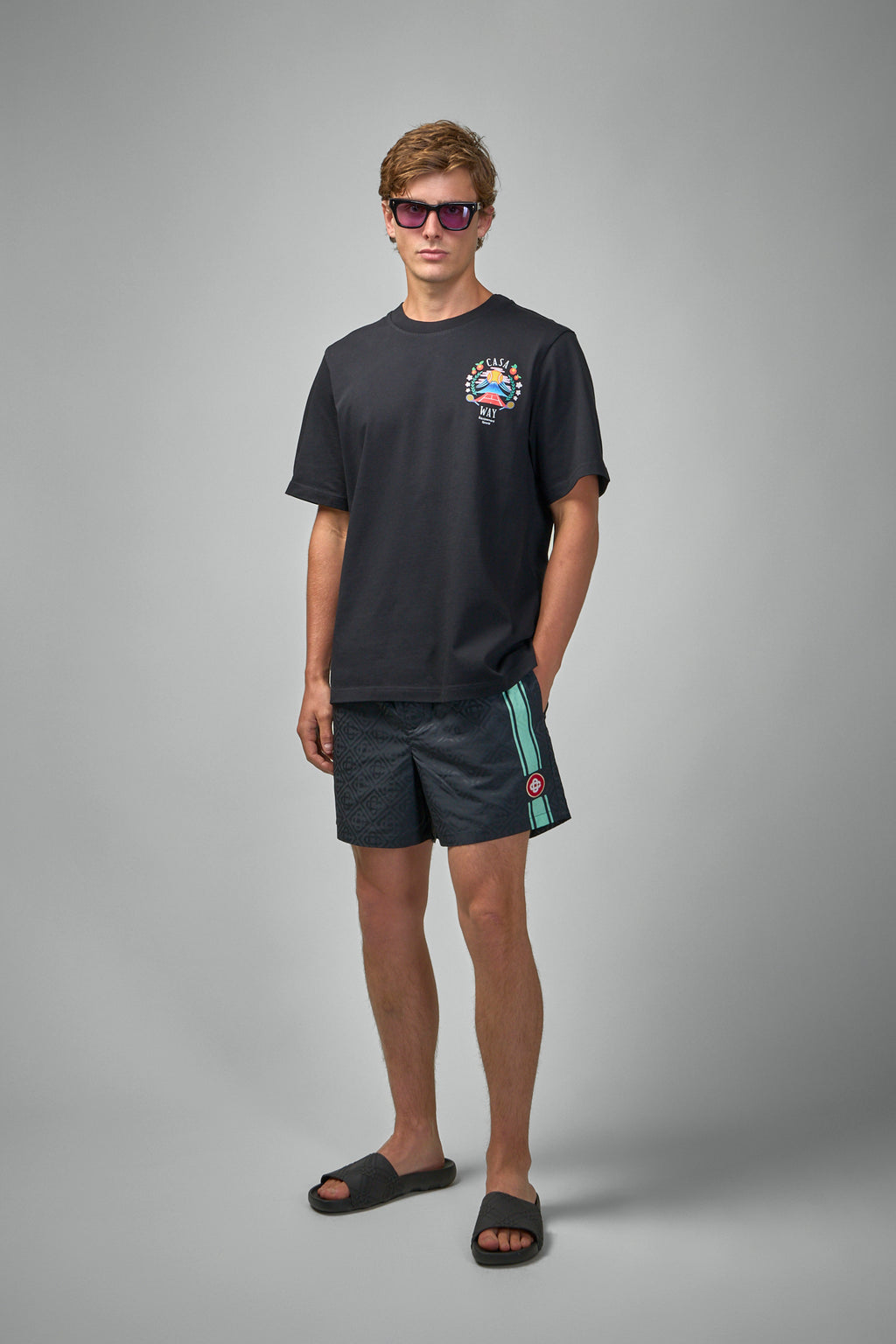 Mens Jacquard Printed Swimshorts