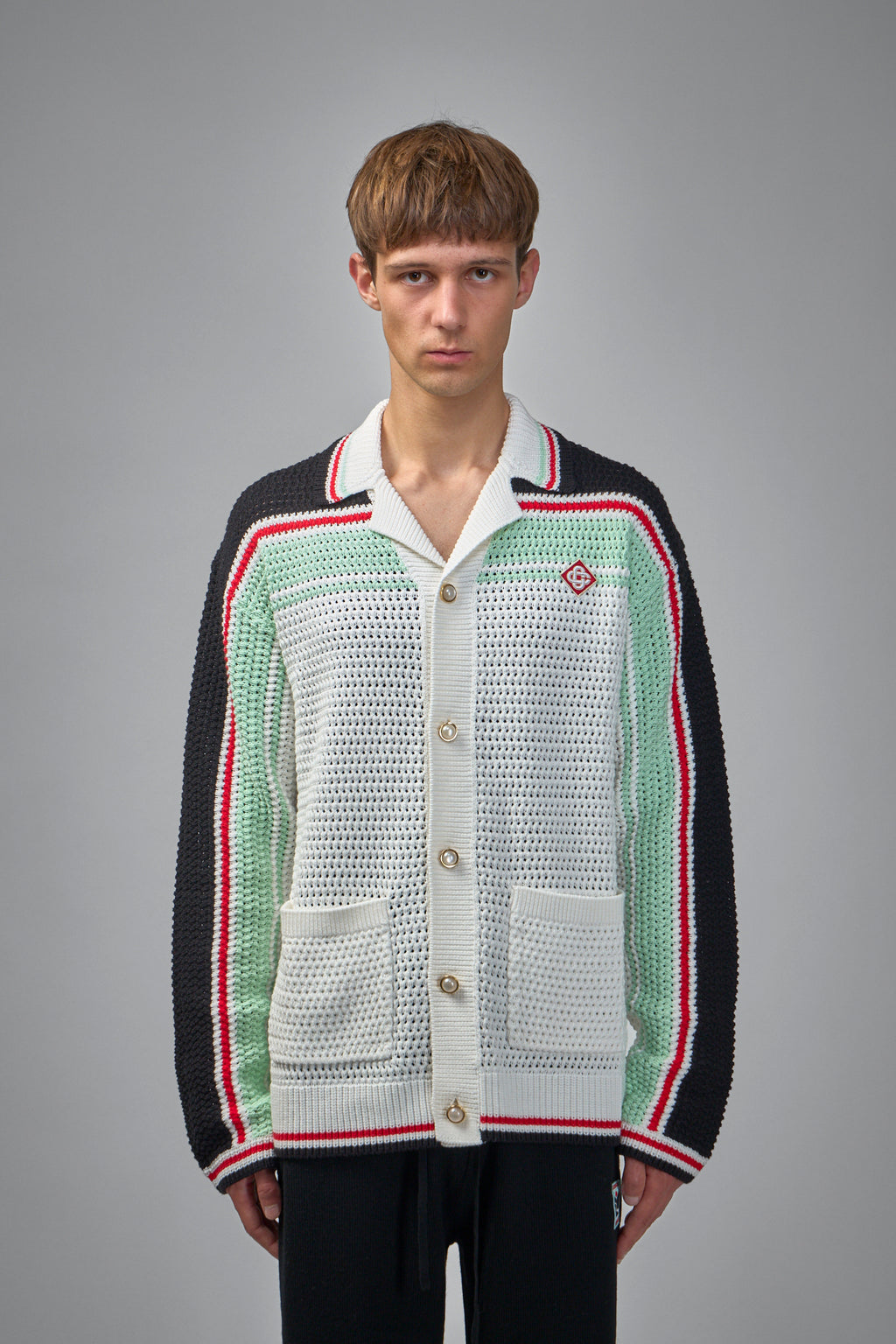 Faux Crochet Shirt Longsleeve