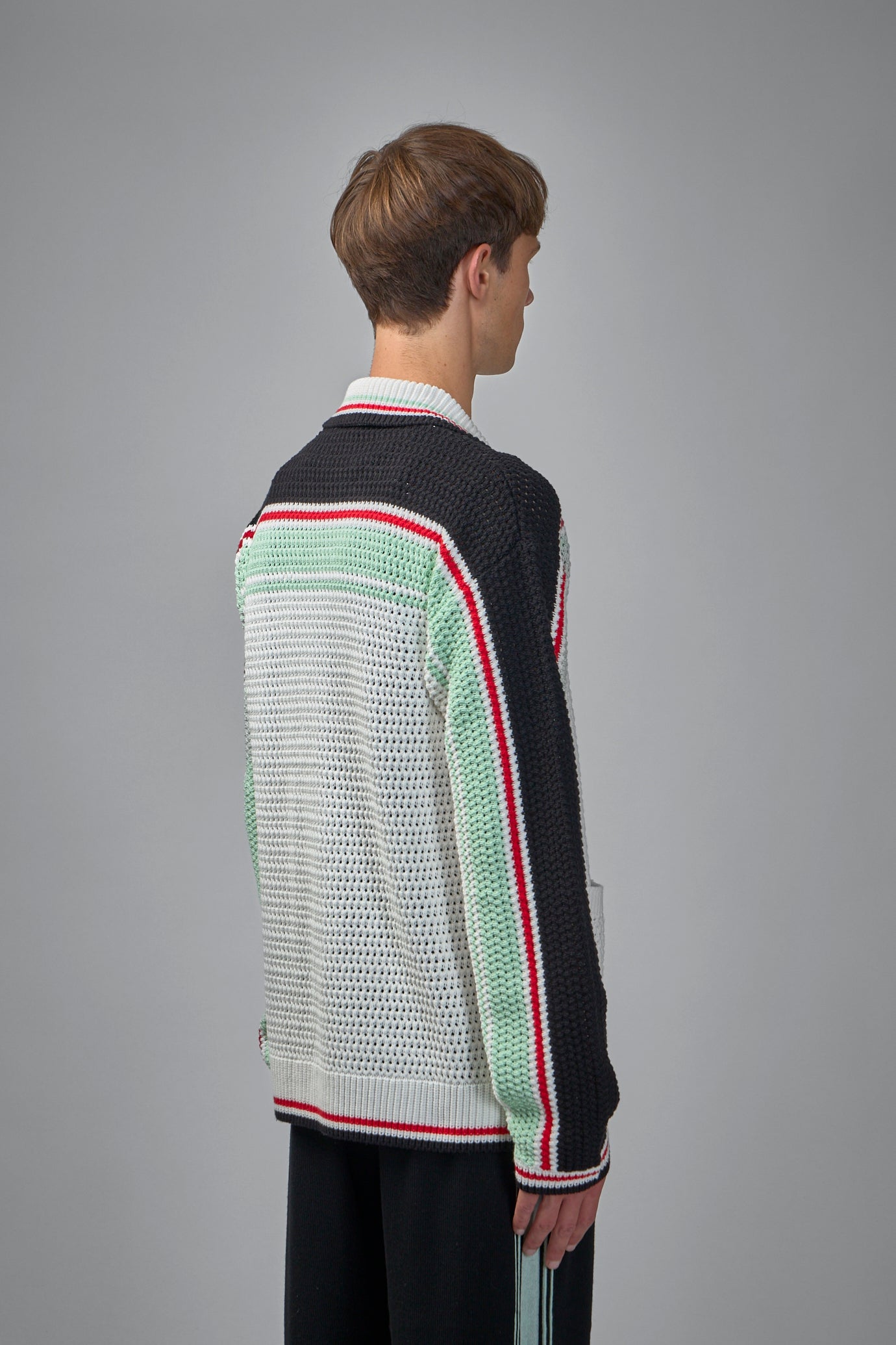 Faux Crochet Shirt Longsleeve