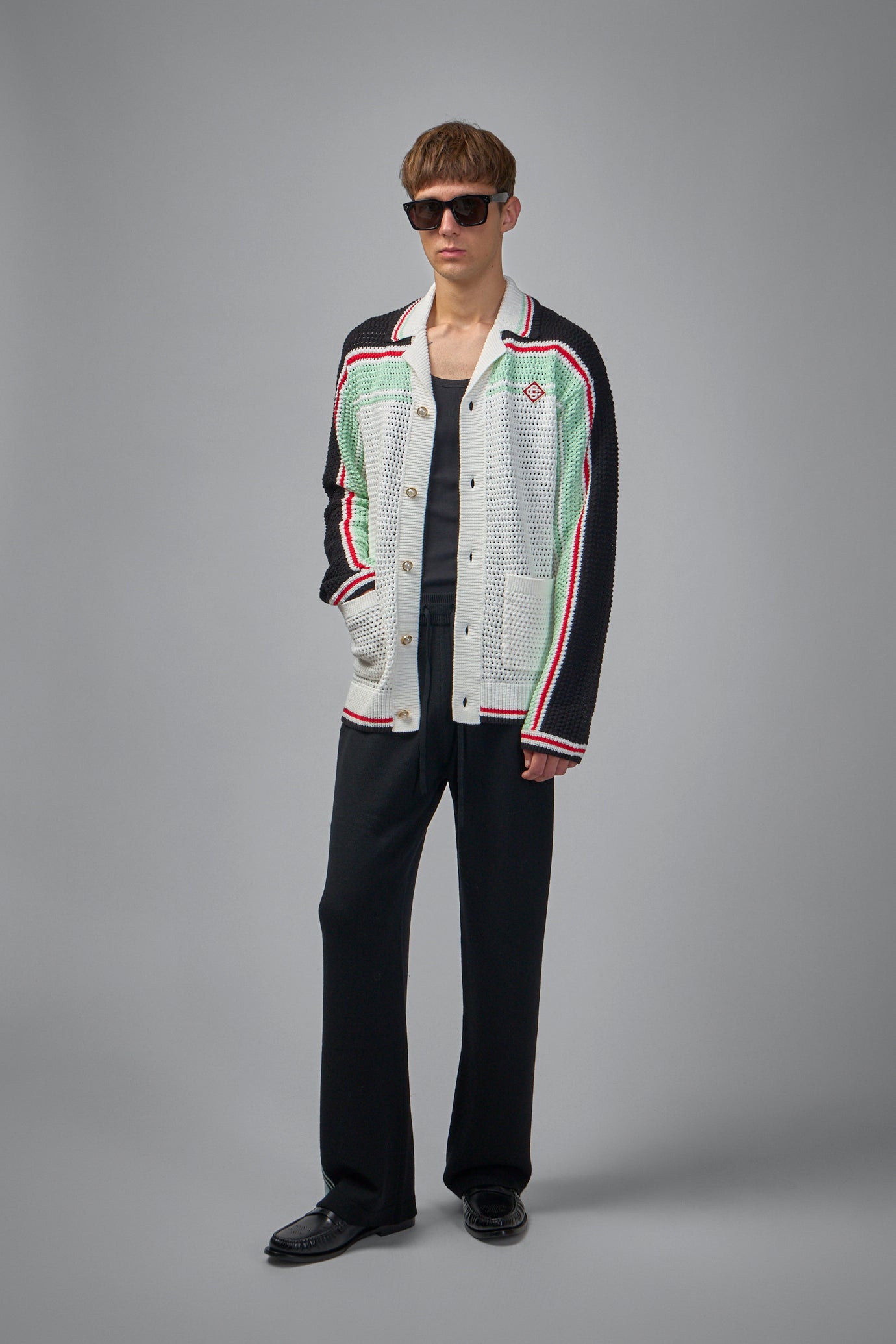 Faux Crochet Shirt Longsleeve