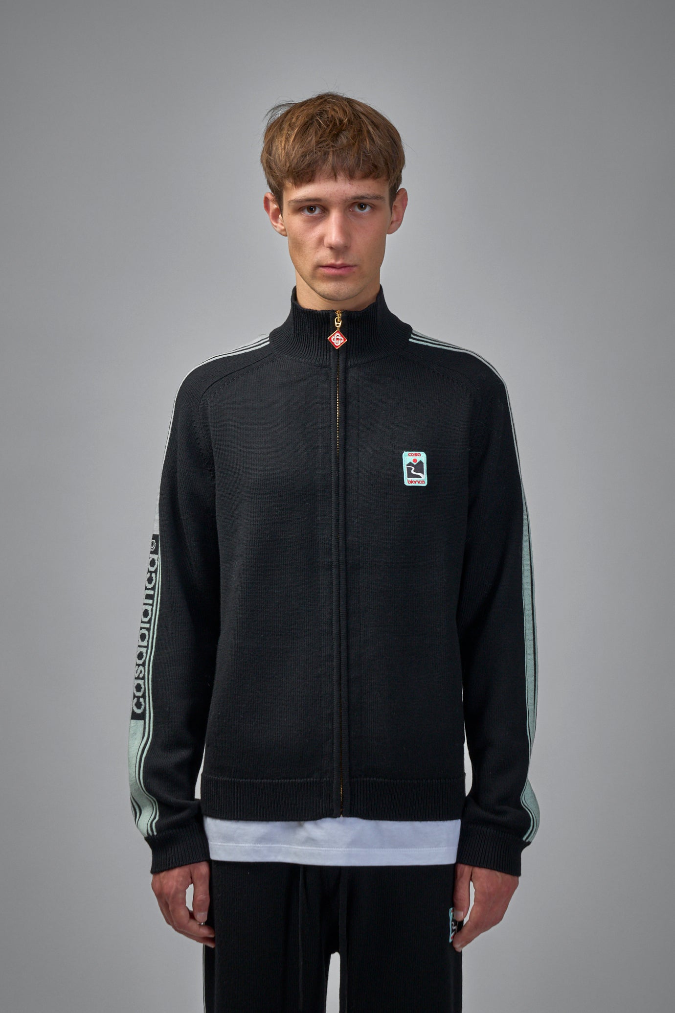 Merino Knit Track Jacket