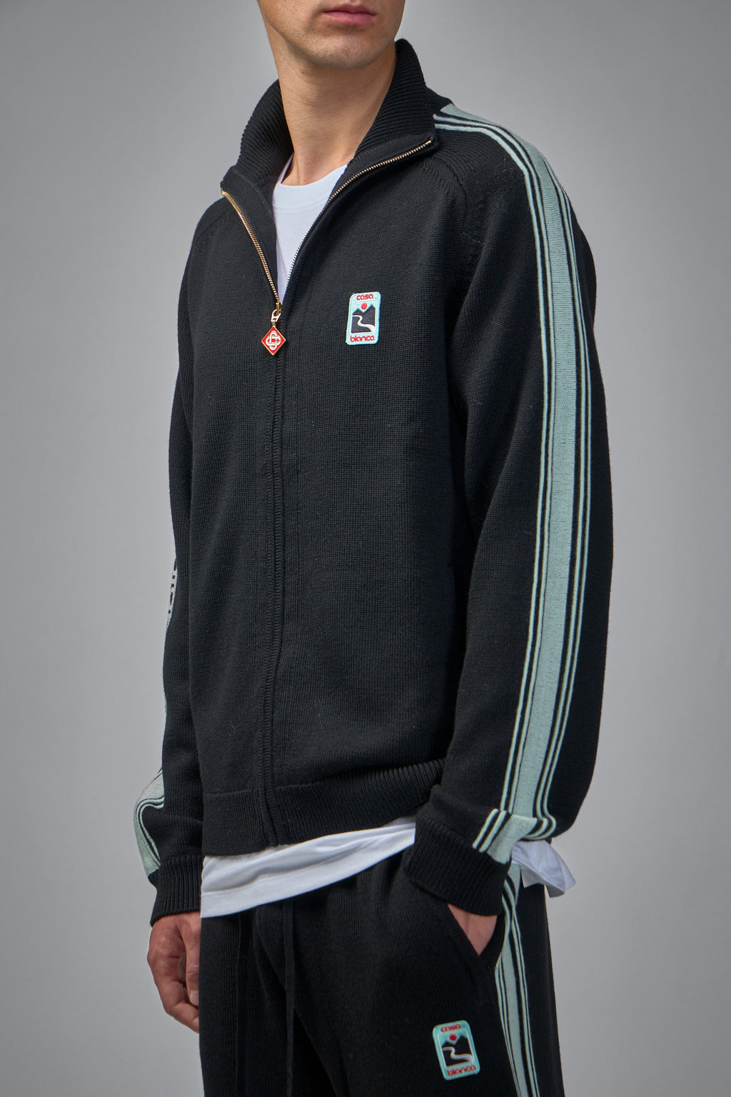 Merino Knit Track Jacket