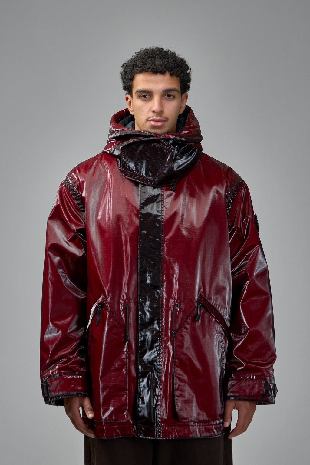 Uneven Ripstop Prismatico Hooded Parka