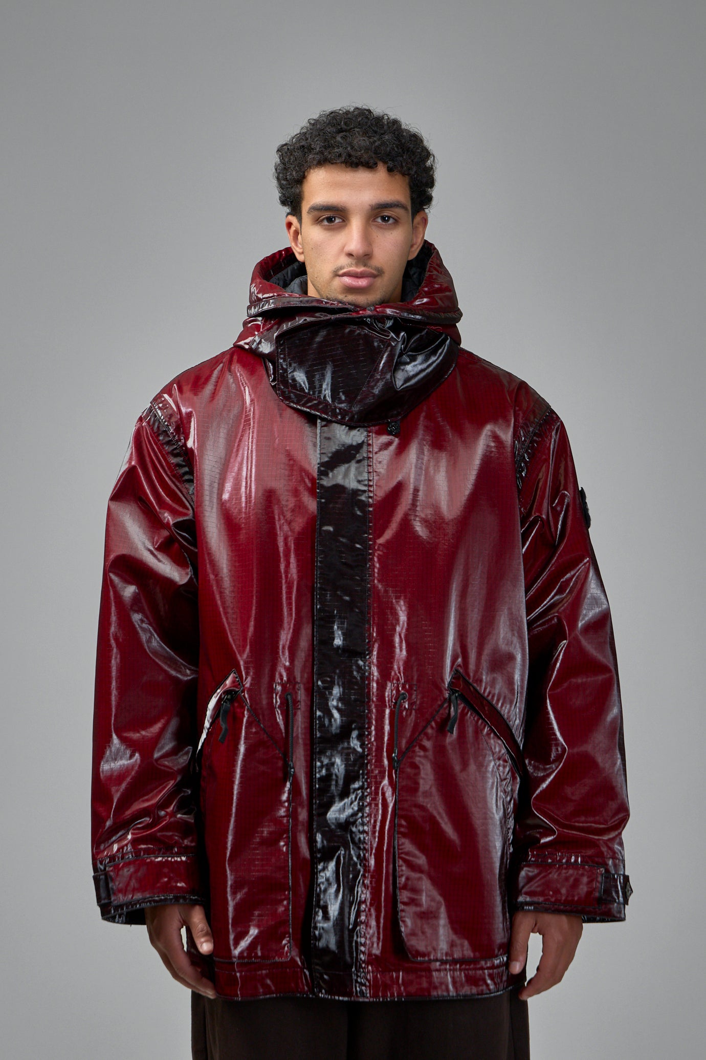 Uneven Ripstop Prismatico Hooded Parka
